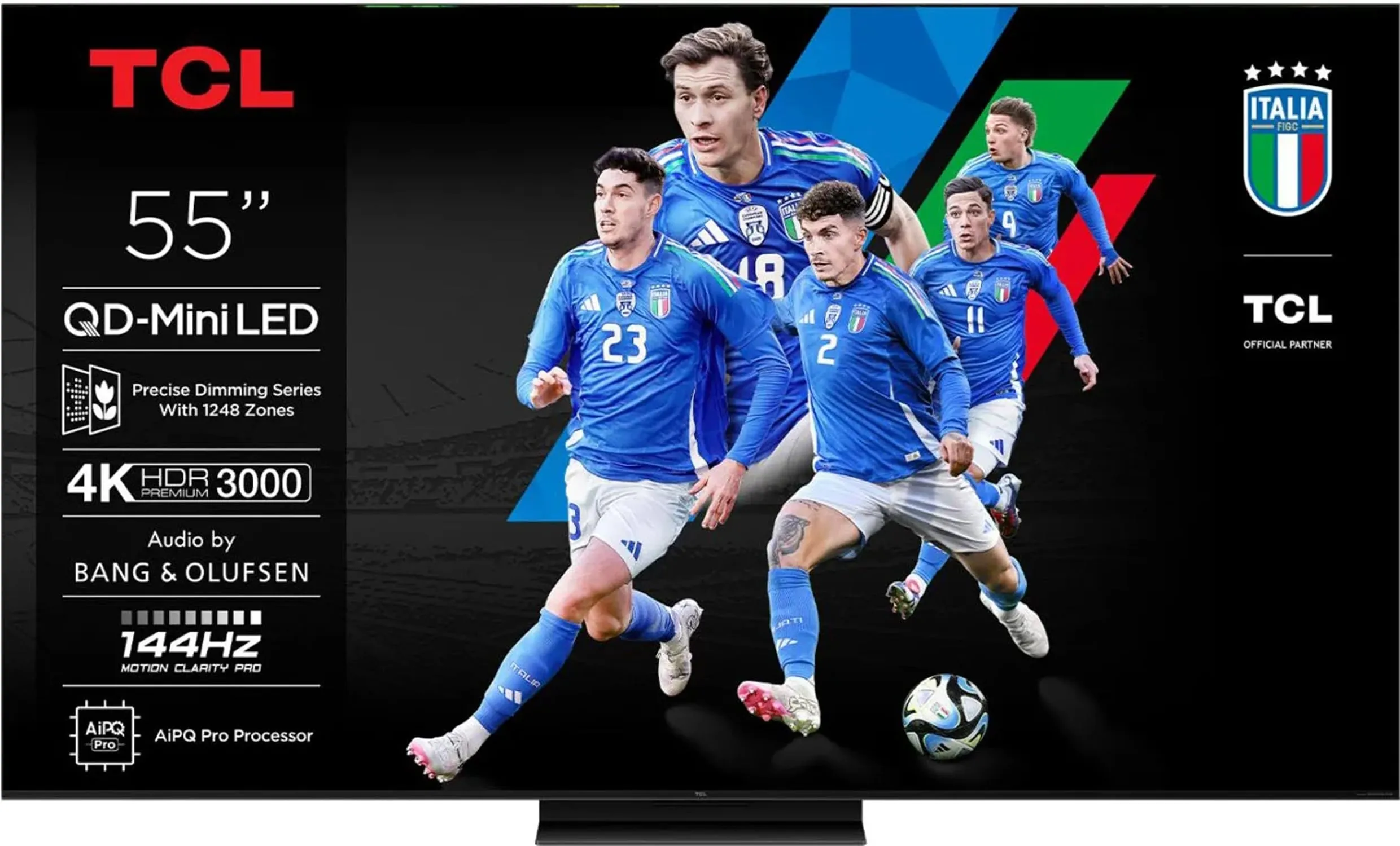 55C79K - TV 55 Pollici, Smart TV, 4K, DVB-T2, H.264, H.265, Classe energetica F