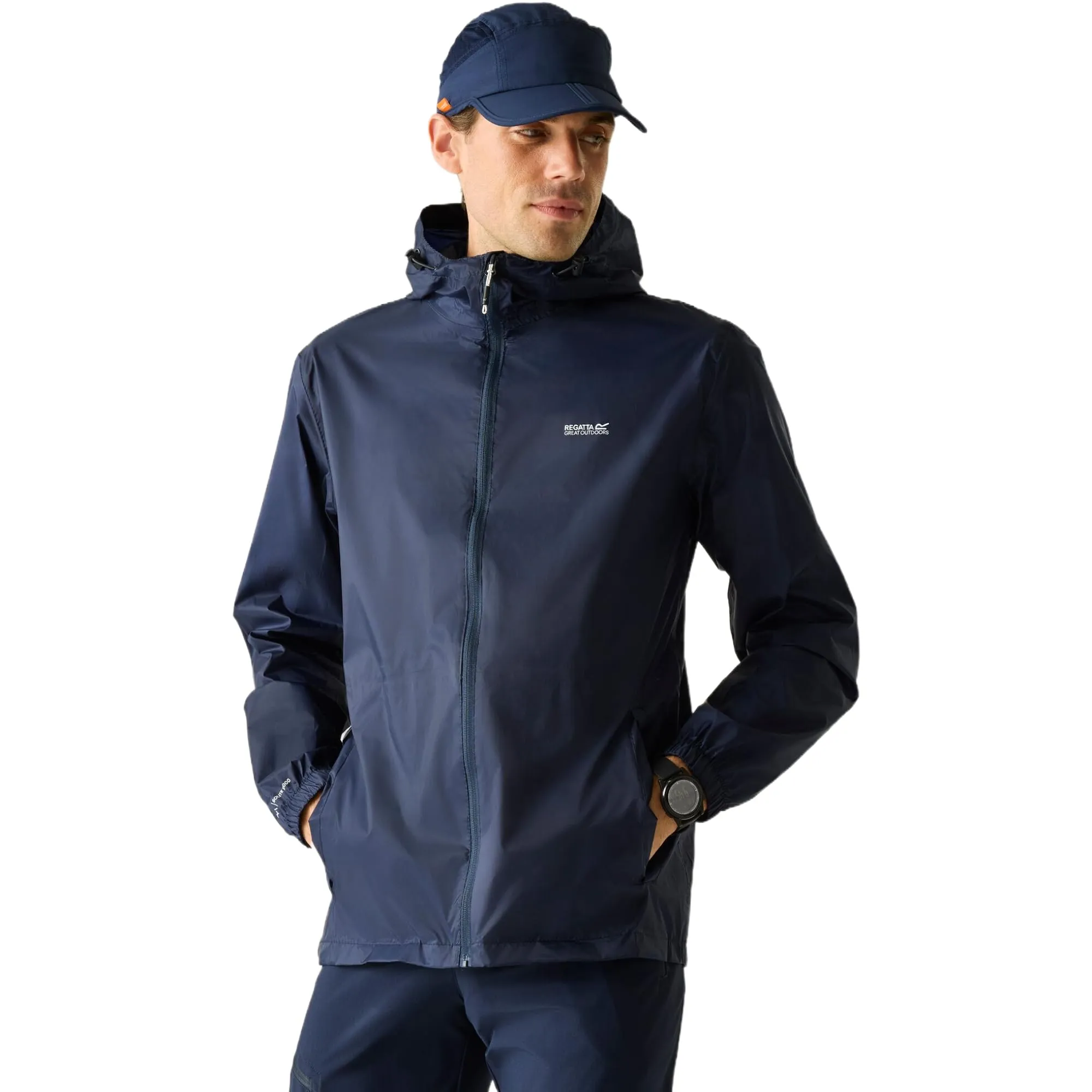 Regatta Pack It III, Giacca impermeabile Uomo, Blu (Navy), 2XL