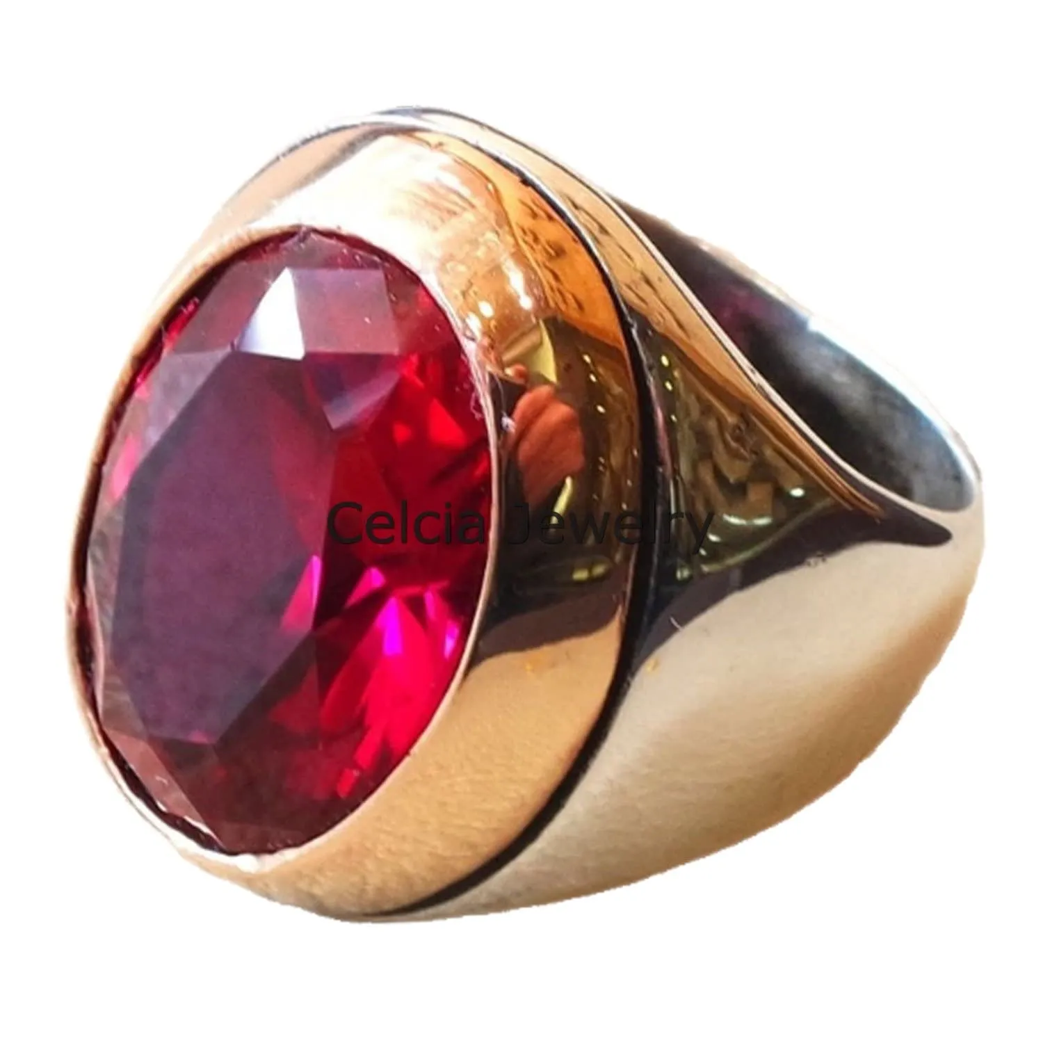 Anello di pietra preziosa di conchiglia di abalone, gioielli pesanti in argento sterling 925 reali, anello di dichiarazione con sigillo, regali di compleanno per il fidanzato, anello a due toni