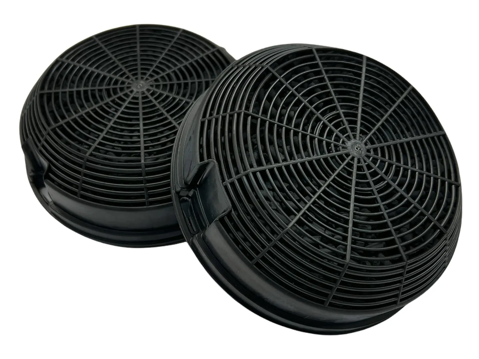 eRicambi, Filtri Carbone Attivo Cappa Elica F00478 Turboair mod.47 Compatibile KIT0161384 Adatto a Missy e Box in Standard, 2 Pezzi in Confezione Ø 155 mm H.50 mm