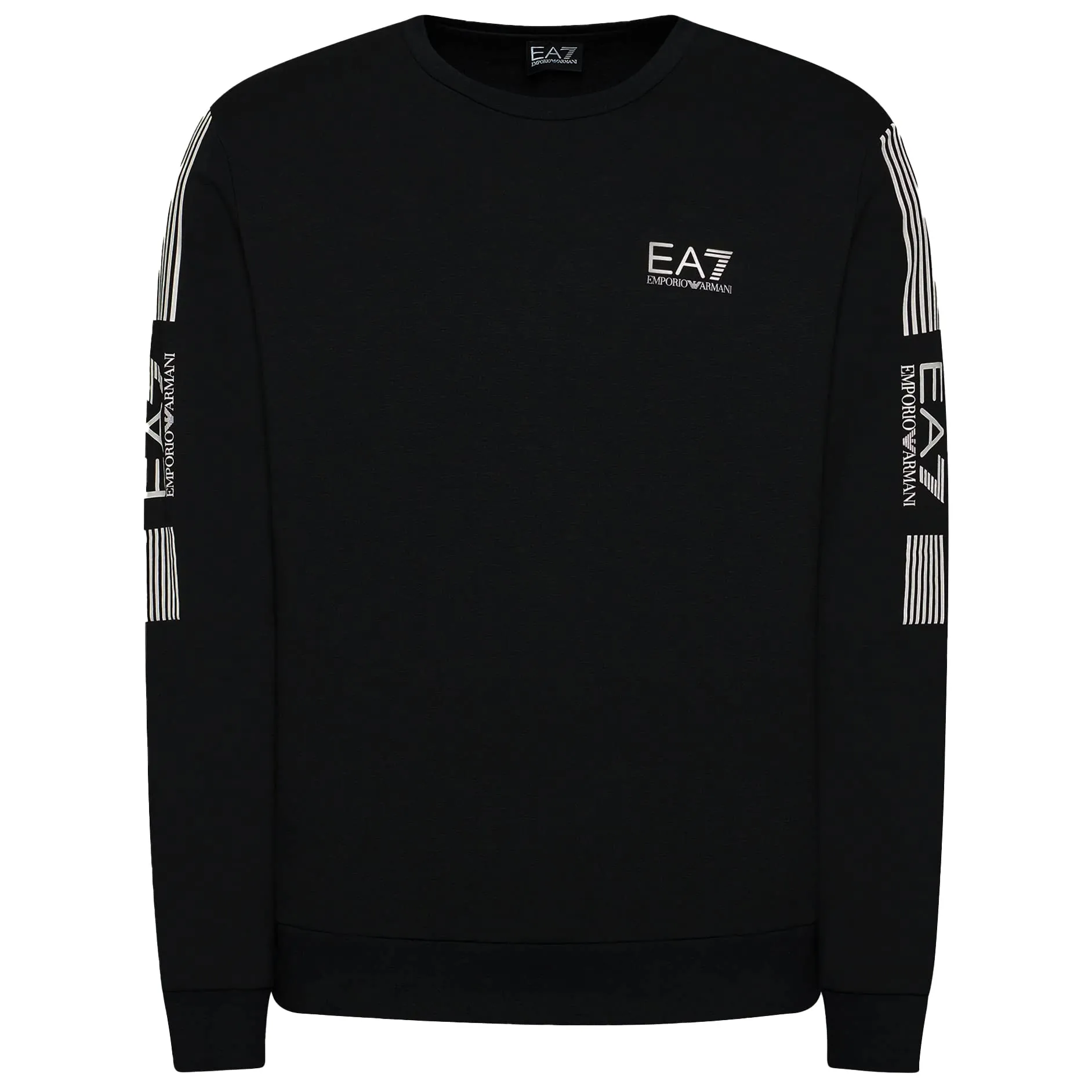 Emporio Armani Felpa Leggera Sweatshirt Uomo EA7, Nero, M