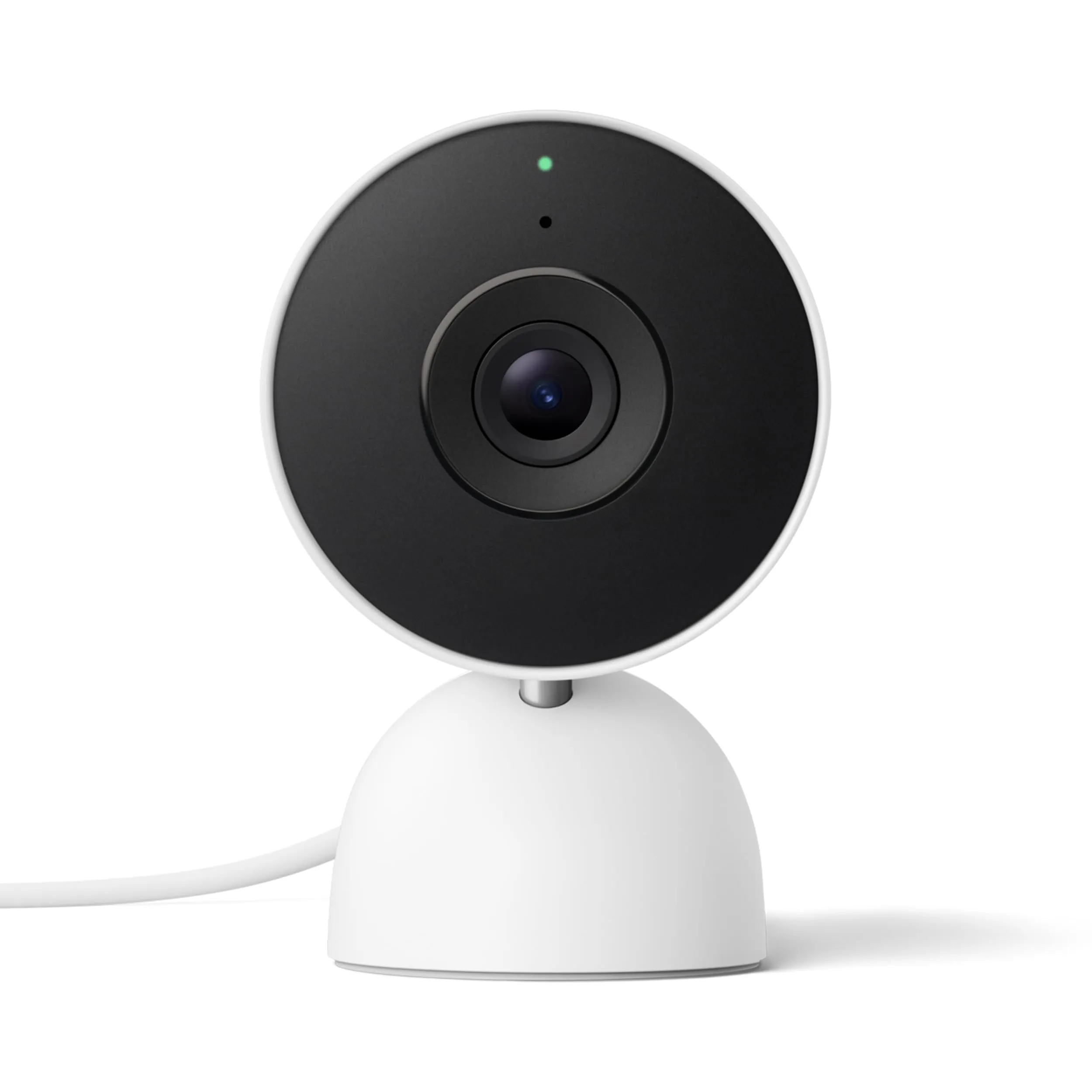 Google Nest Cam Indoor (con cavo, 3ª gen.) - Videocamera di sicurezza per interni con Video 2K - Compatibile con Google Home - Bianco ghiaccio