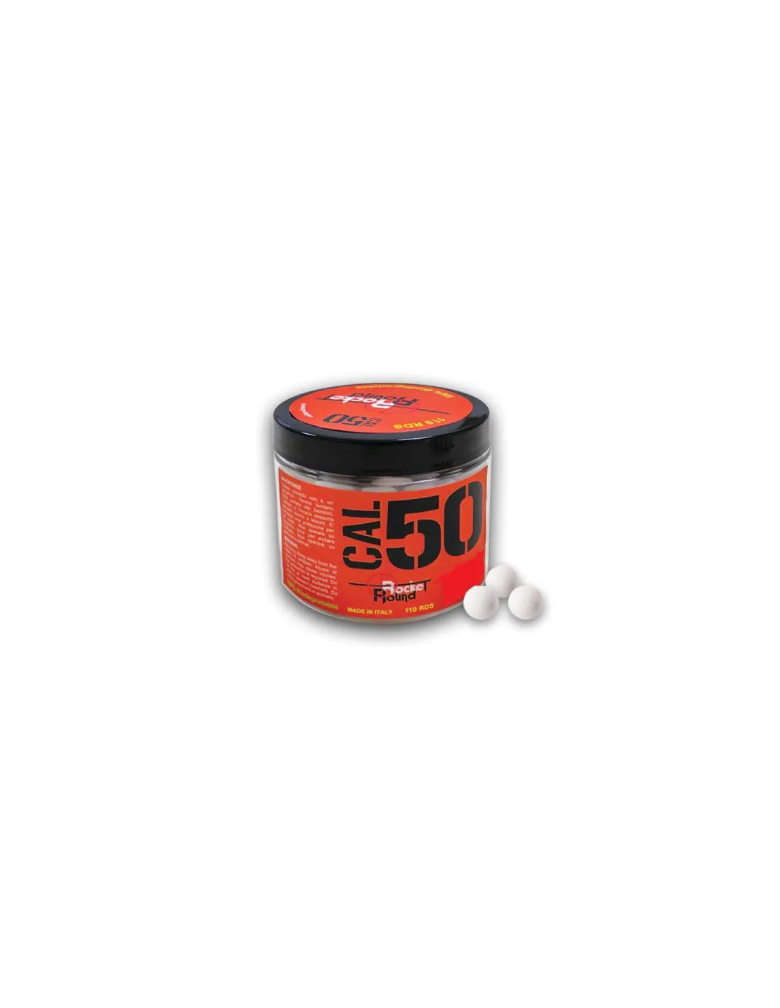 Round Rocket Palle Calibro 50 RAM Barattolo 110pz per Armi Umarex
