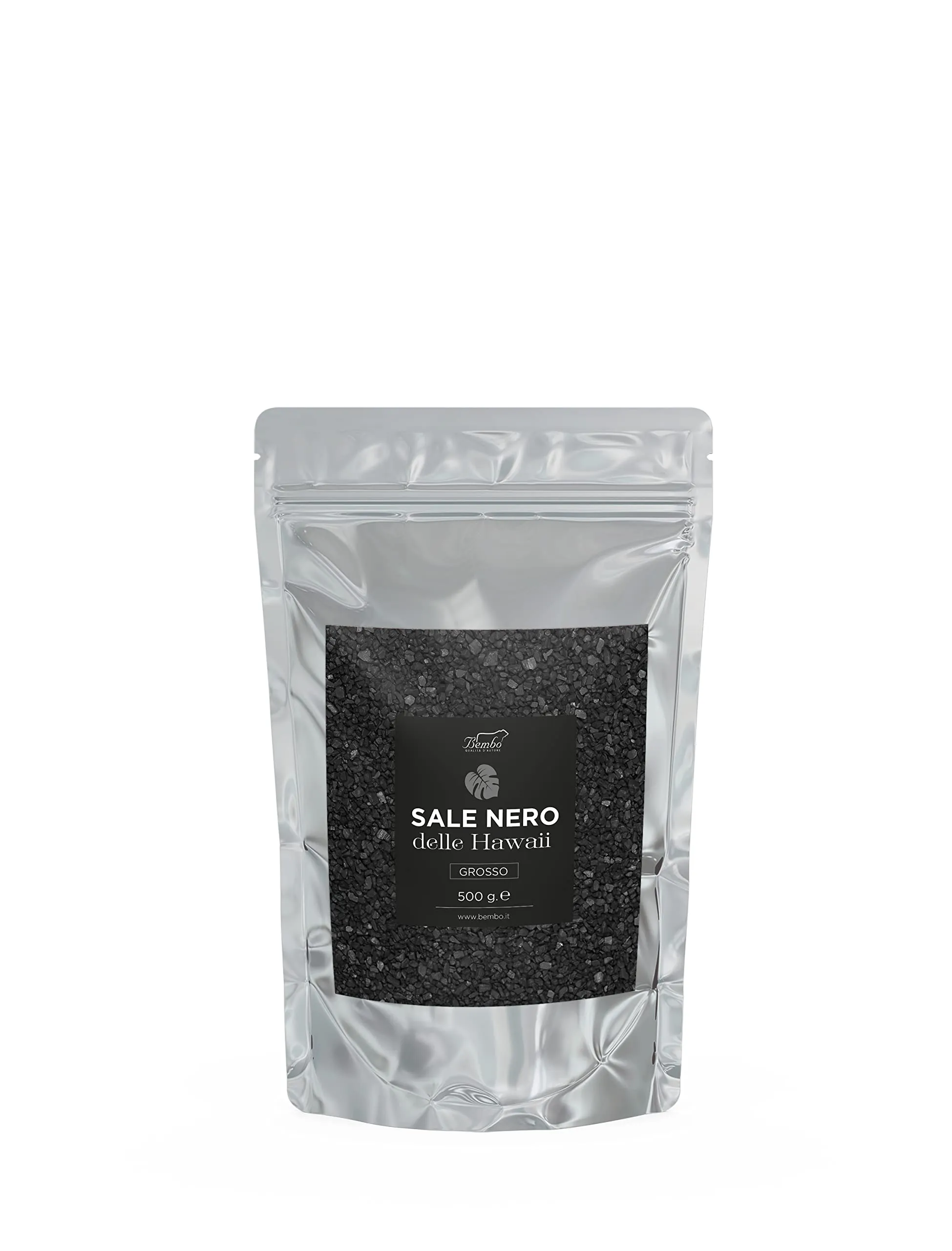 Sale Nero delle Hawaii Bembo 500 g – Sale Coreografico per i Tuoi Piatti di Pesce, Uova e Carni – Ricco di Carbone Attivo Naturale – (Sale Nero 500 g)