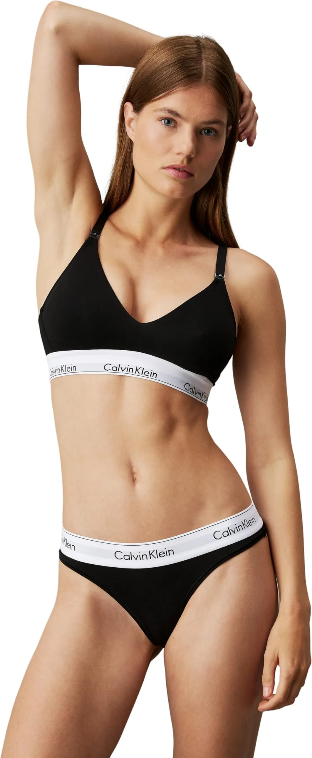 Calvin Klein Reggiseno Allattamento Donna Maternity Bra Senza Ferretto, Multicolore (Black), M