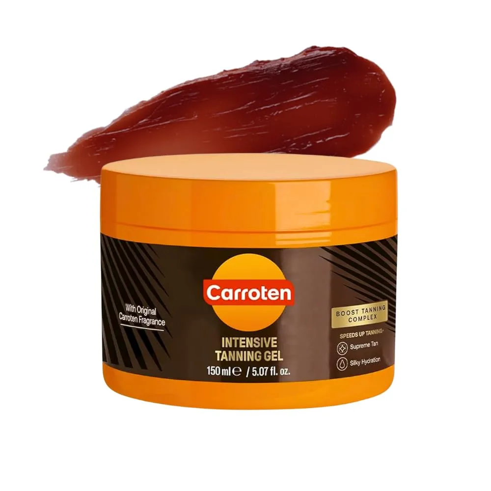 Carroten Intensive Tanning Gel 150 ml - Acceleratore di abbronzatura con olio di cocco e vitamine A ed E - Carotten gel abbronzante per un'abbronzatura veloce