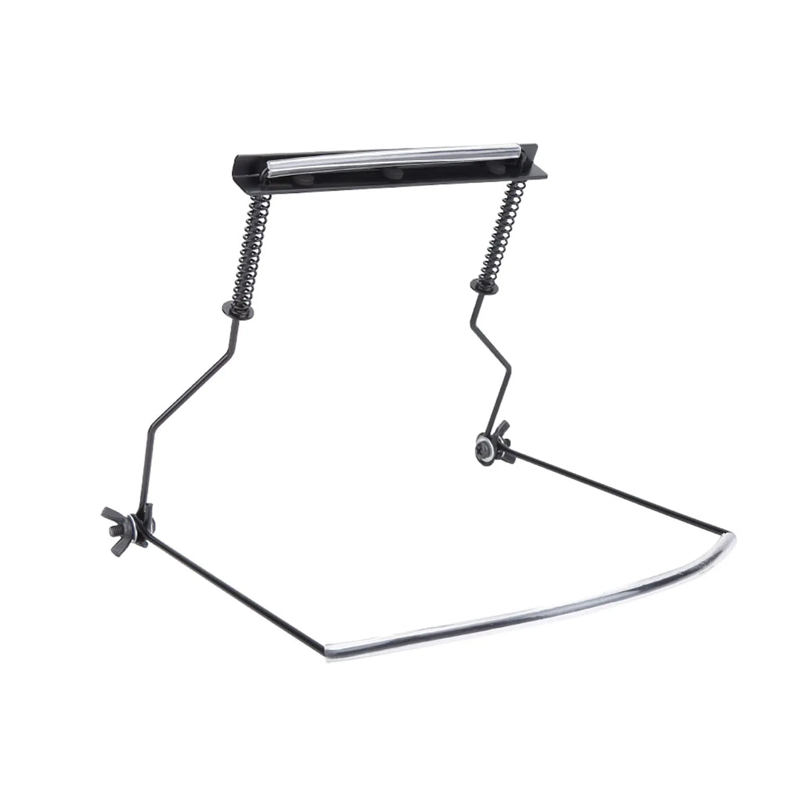 Odorkle Supporto per Armonica a 10 Fori, Struttura in Metallo, Tenuta Stabile, Tubi Morbidi, Regolabile, Nero