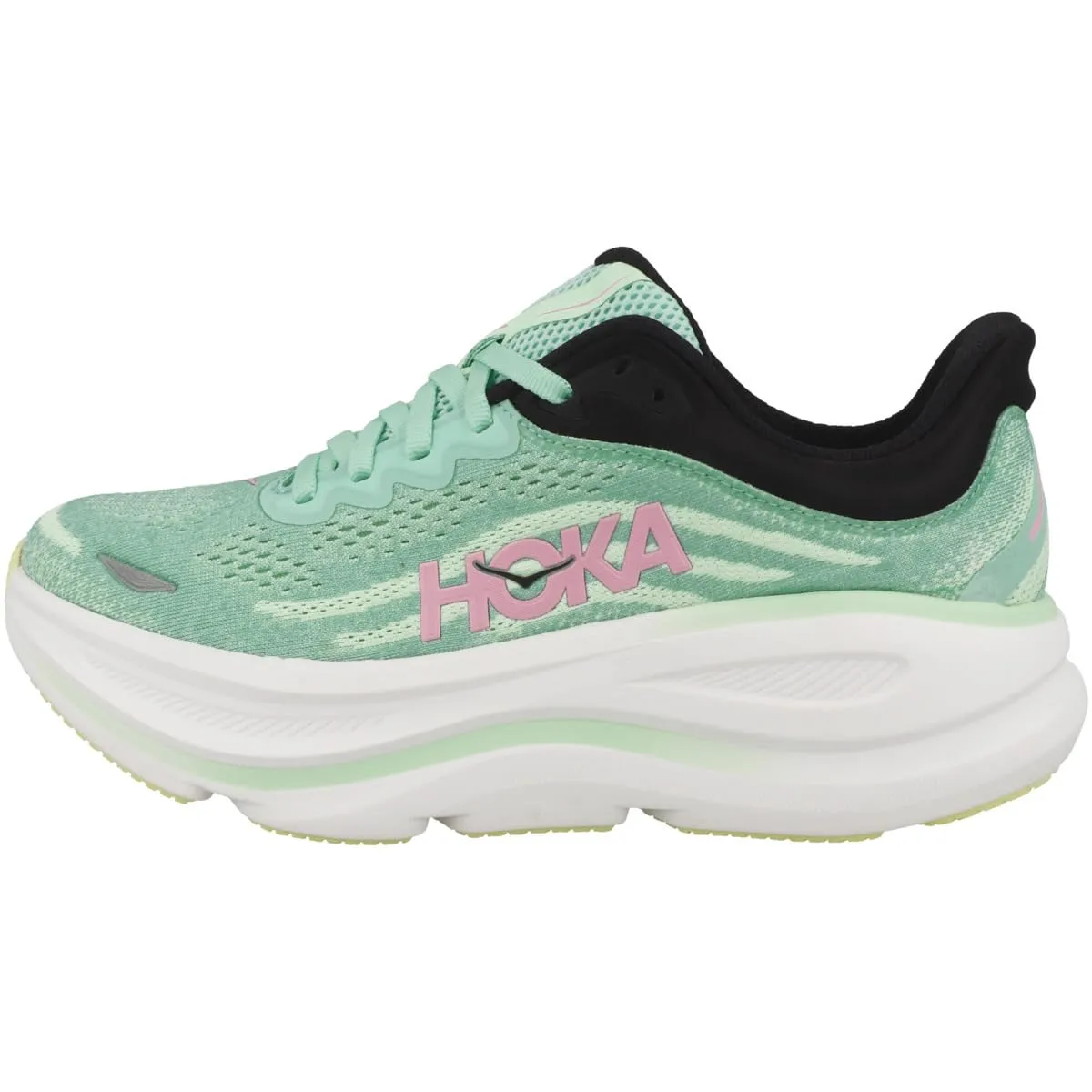HOKA One One 1162012-BTF Bondi 9 Blue Spark/Mint Fluorite Women's Scarpe Taglia US 7.5