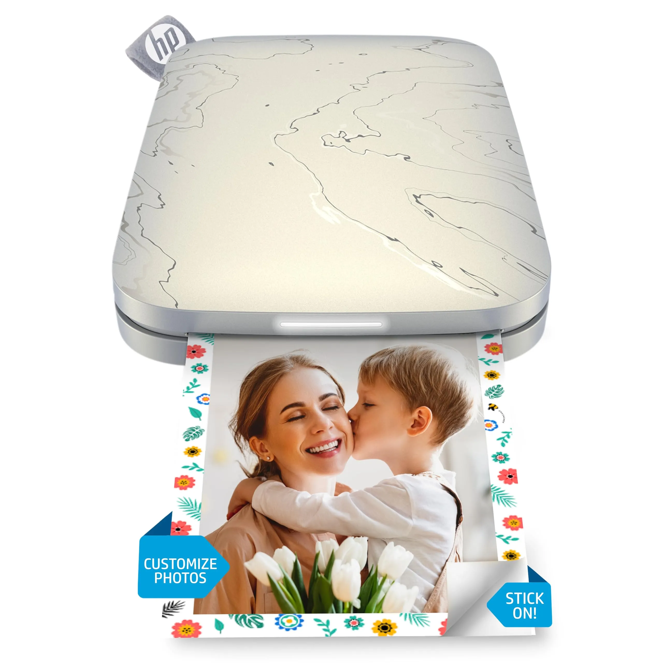 Hp Sprocket Colore Stampante Fotografica Istantanea Portatile, 5.8 X 8.7 Cm, Bianco