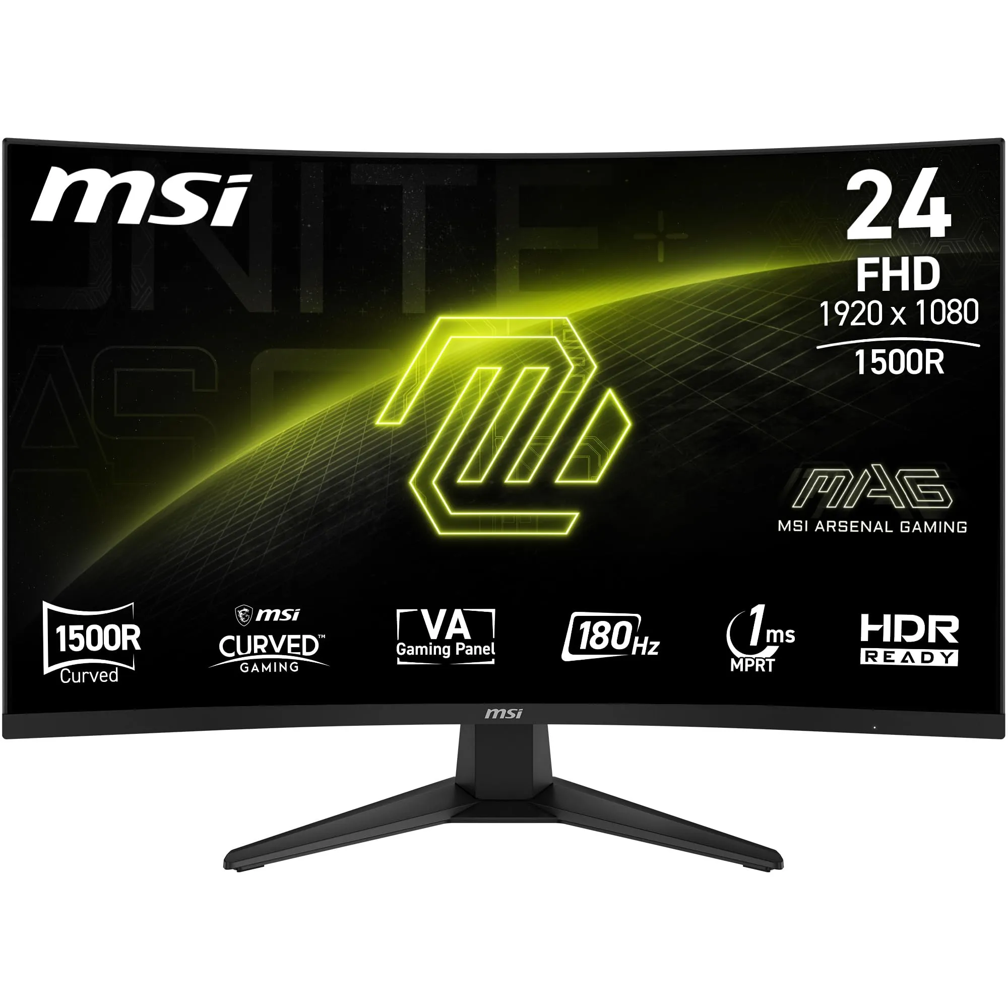 MSI MAG 244C LED-Monitor 59,9 cm (23,6") Full HD - HDMI/DP - Schwarz (MAG 244C)