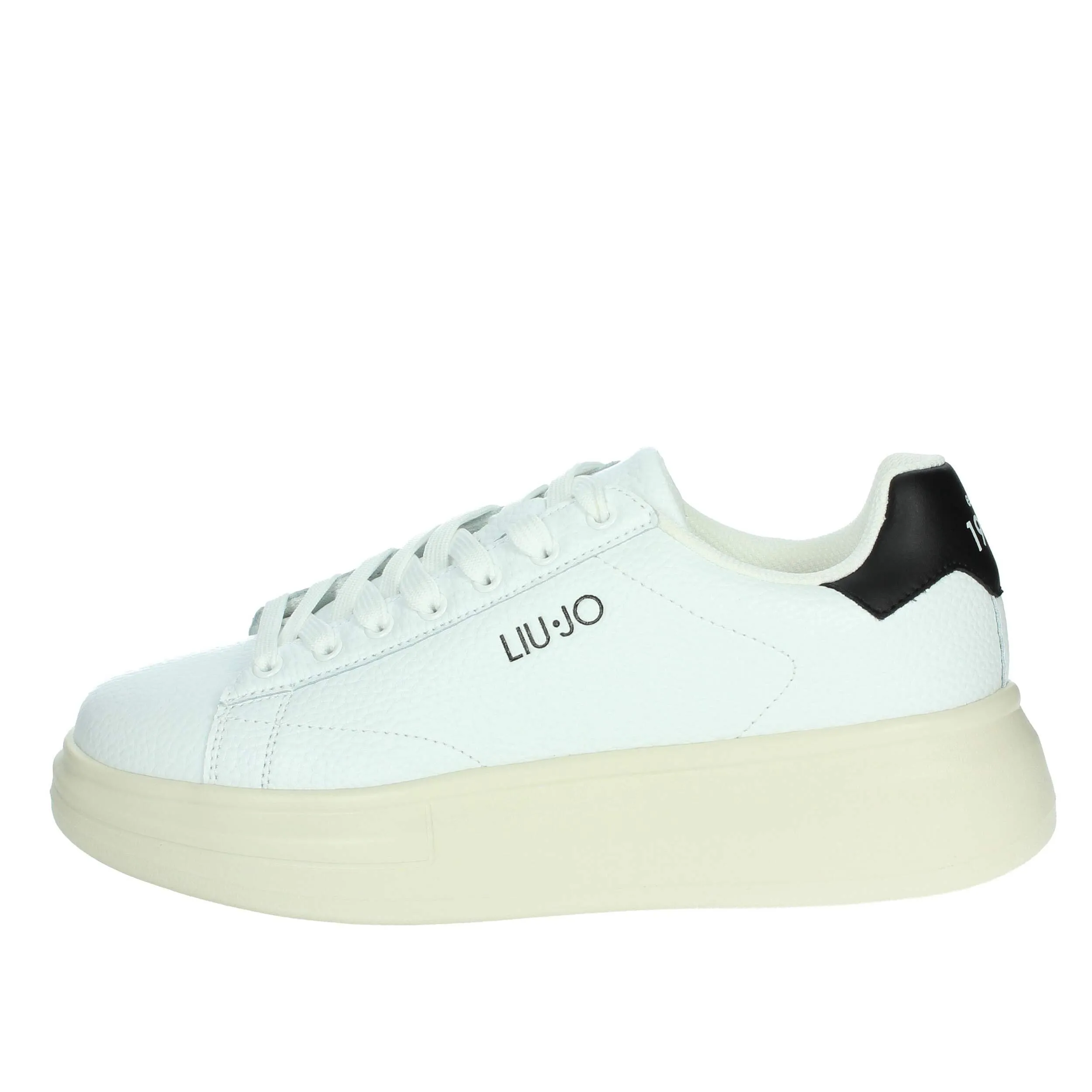 Sneakers Uomo Liu-Jo 7B4027PX474 in Pelle White/Black Modello Casual. Una Calzatura Comoda Adatta per Tutte Le Occasioni. Primavera Estate. EU 43