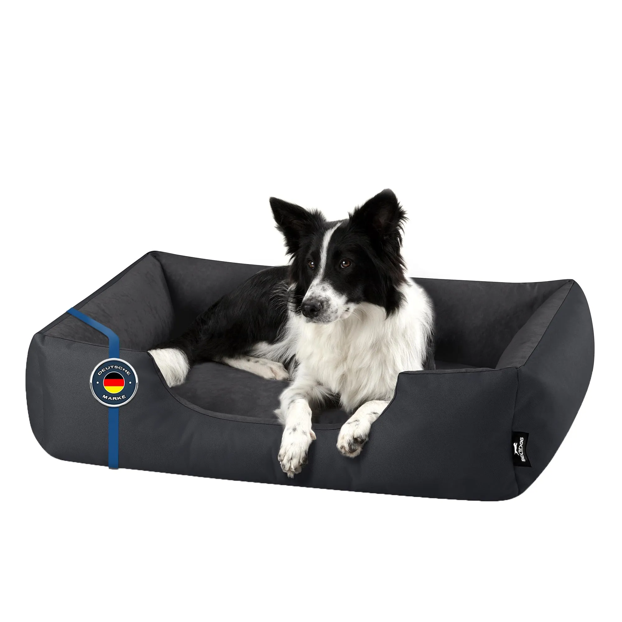 BedDog ZARA Cuccia per cani L - Cuscino - Divano - Copertina Rimovibile e Lavabile, Cani Medio-Piccola