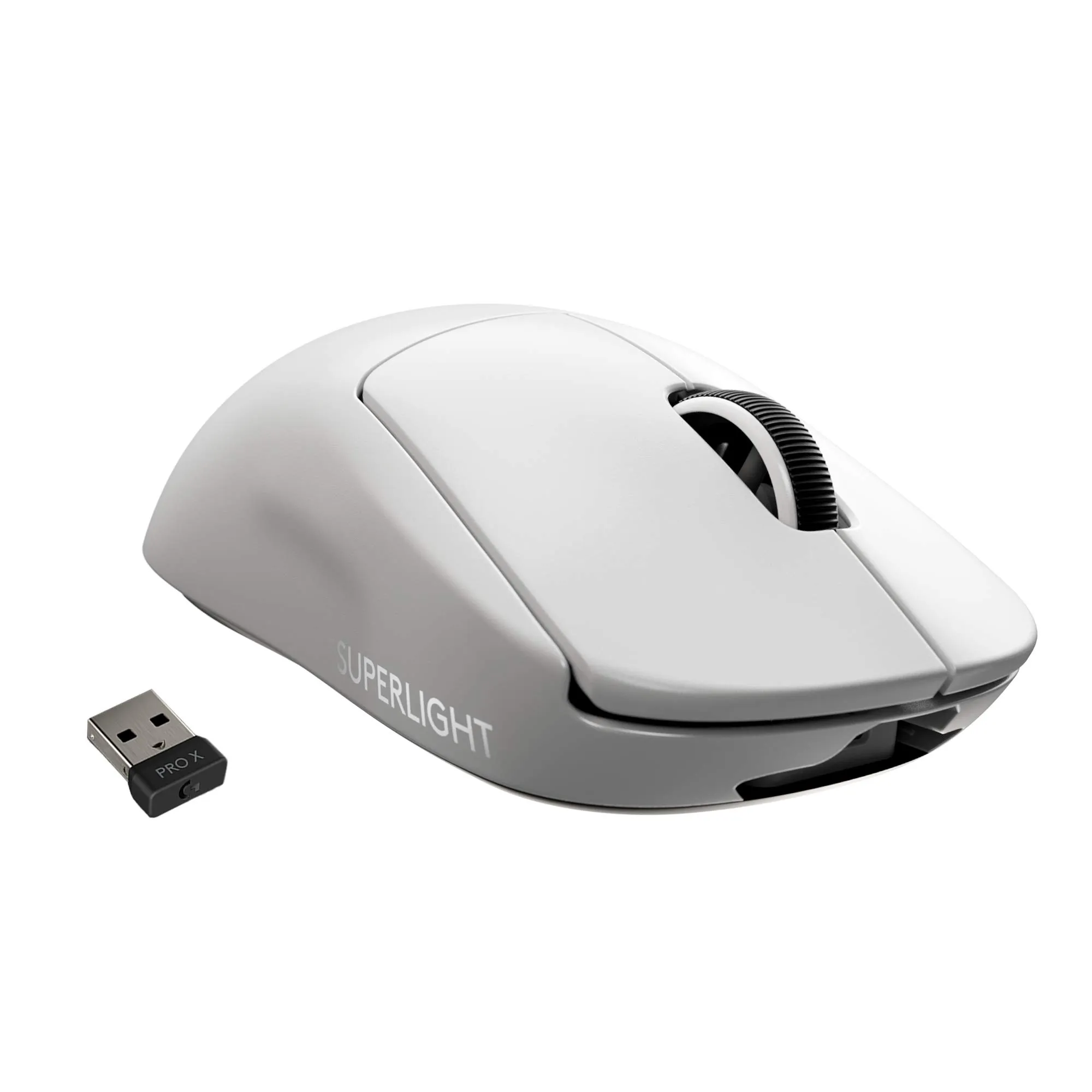 Logitech G PRO X SUPERLIGHT Mouse Gaming Wireless, Sensore HERO 25K, 25.600 DPI, Ultraleggero con 63g, Progettato ‎per eSport, 5 Pulsanti Programmabili, PC/Mac/Laptop - Bianco