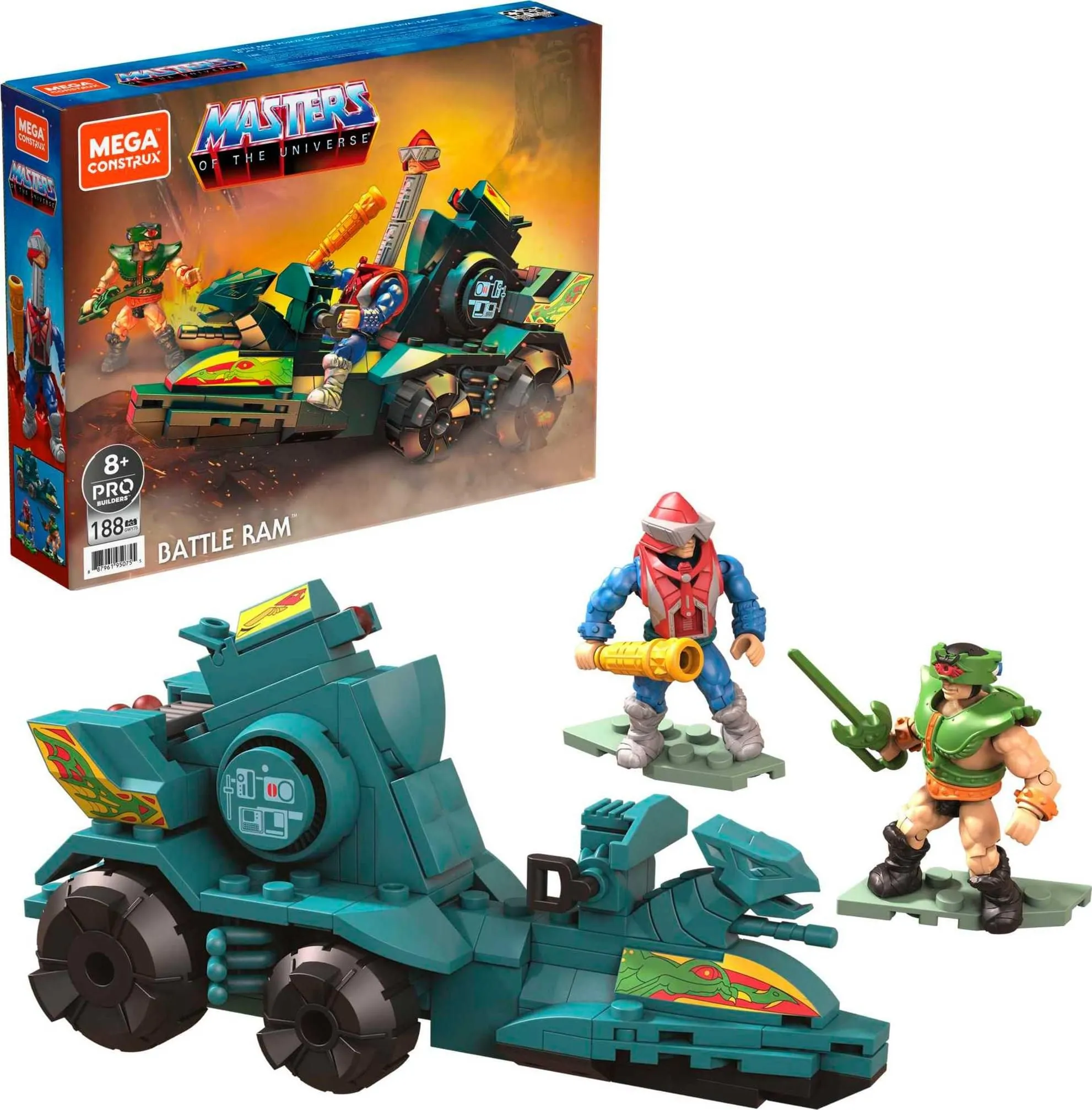Mega Construx Masters of the Universe Battle Ram con 188 Mattoncini,Giocattolo per Bambini 8+Anni,GWY75