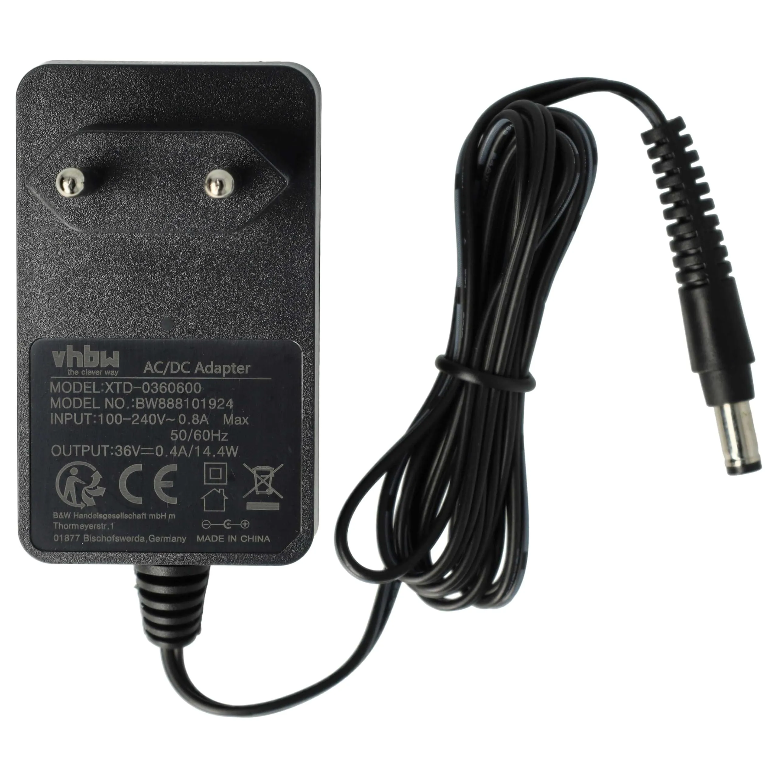 vhbw caricabatterie compatibile con Rowenta Air Force Extreme Silence 25.2V RH8929WO, Silence 25.2V RH8912WH aspirapolvere portatile a batteria