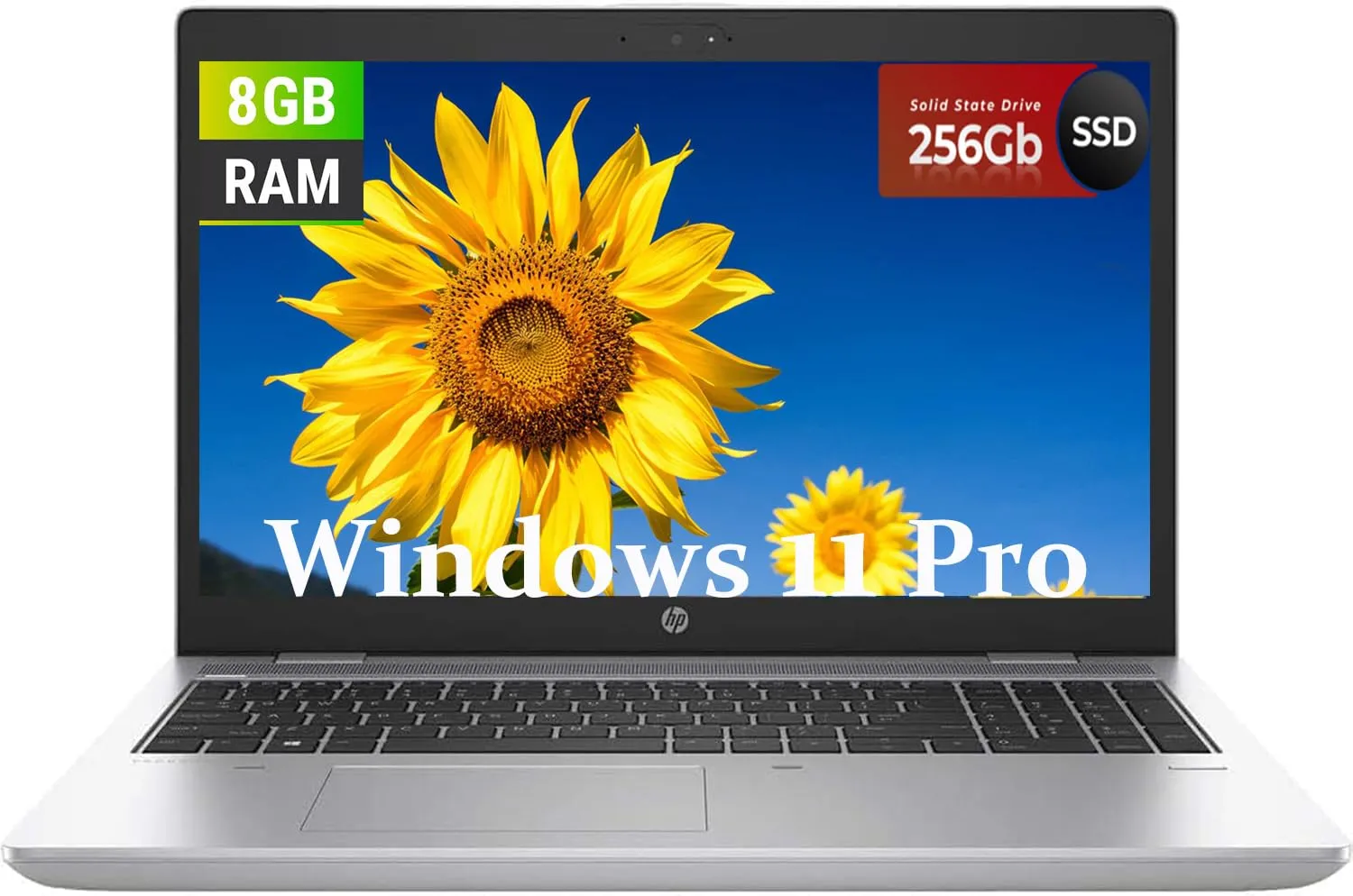 HP ProBook 650 G4 Business Laptop, 15.6" FHD(1920x1080) Display, Intel Core i5-7300U 2.6GHz, 8GB RAM, 256GB SSD, US QWERTY Keyboard, Windows 11 Pro (rinnovato)