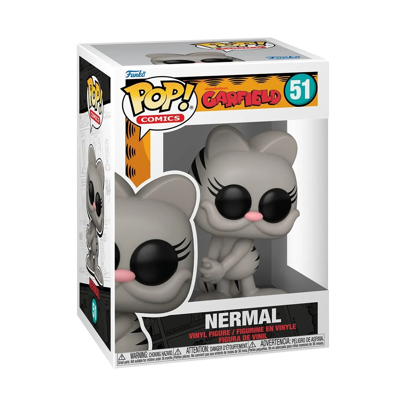 Funko Pop! Comics: Garfield – Nermal - Garfield Characters - Figura in Vinile da Collezione - Idea Regalo - Merchandising Ufficiale - Giocattoli per Bambini e Adulti - Cartoon Fans