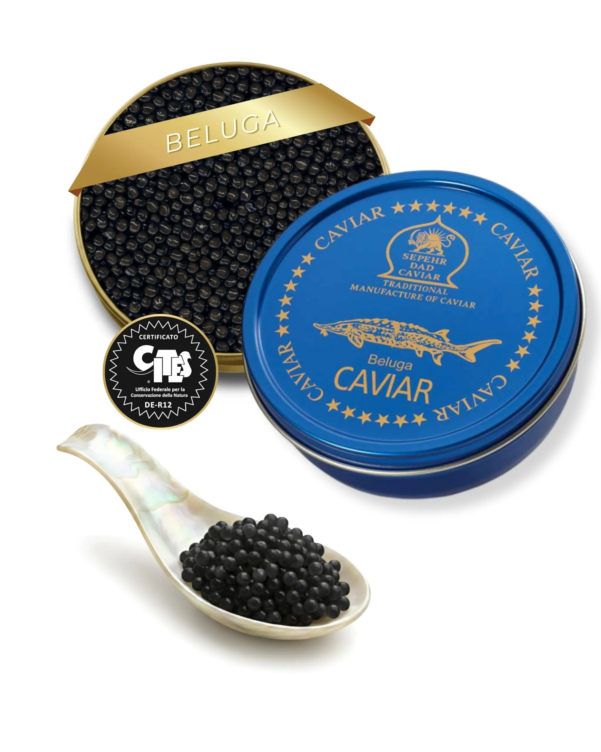 Caviale Beluga Original Huso Huso puro 50g