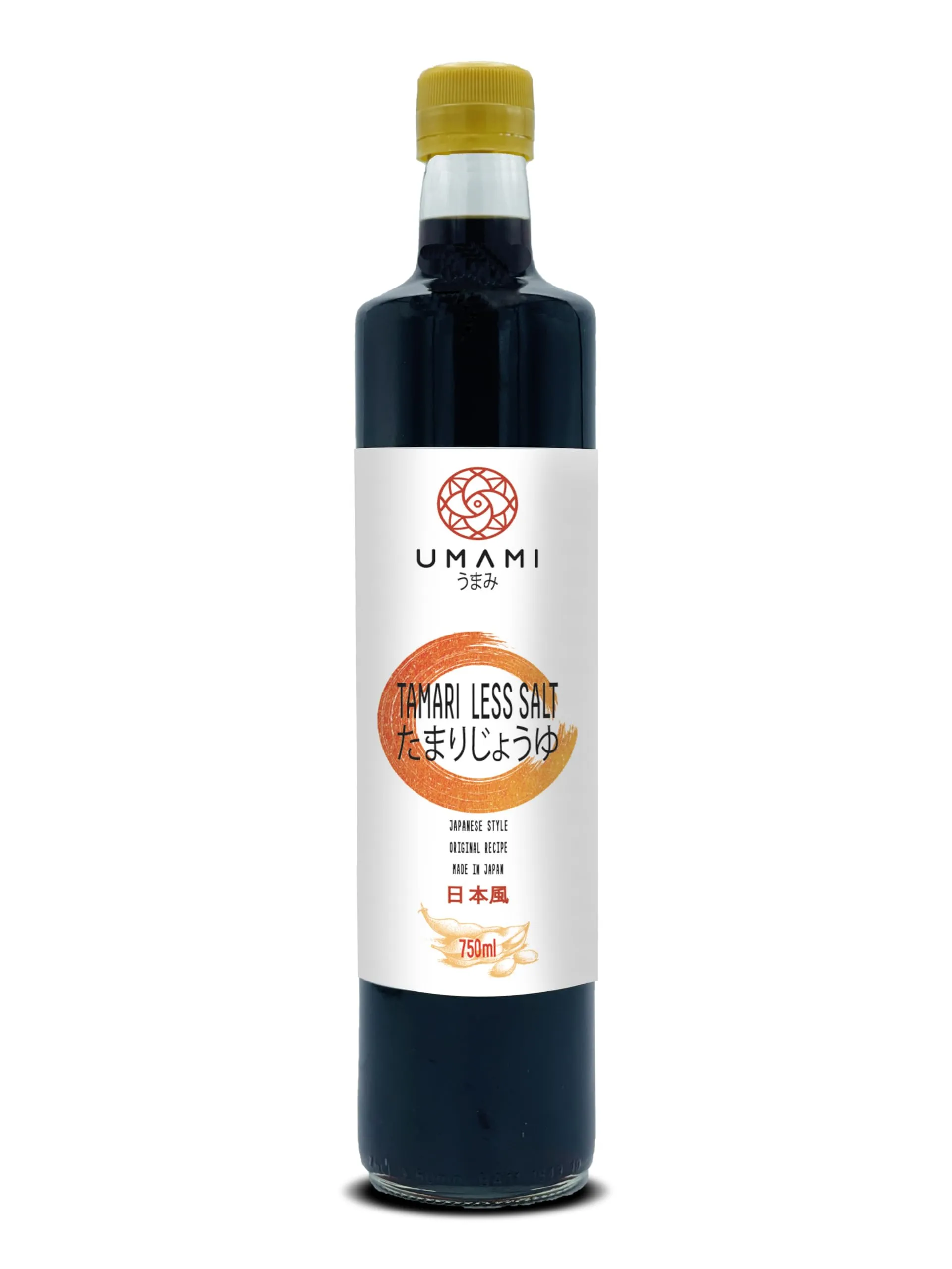 Umami Salsa di Soia Tamari Meno Salata (Less Salt) Prodotta in Giappone da fermentazione in stile artigianale 750ml