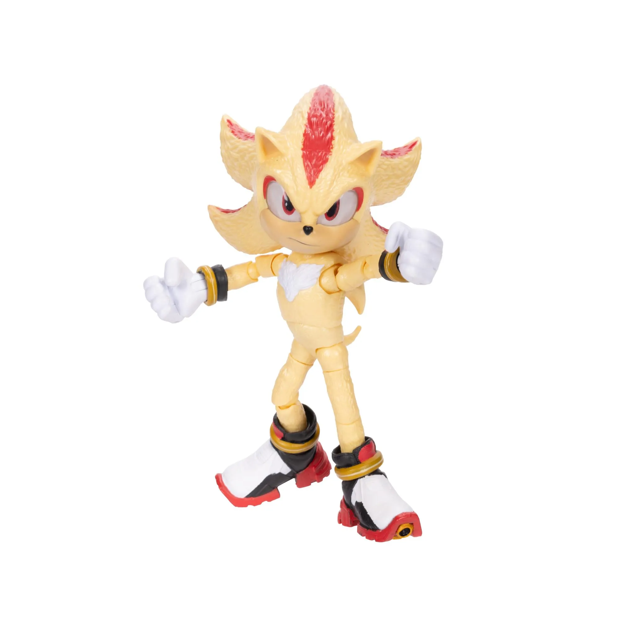 Sonic 3 Movie Super Shadow Action Figure Articolata 13 cm - Giocattolo da Collezione per Bambini e Appassionati di Sonic Action Figure