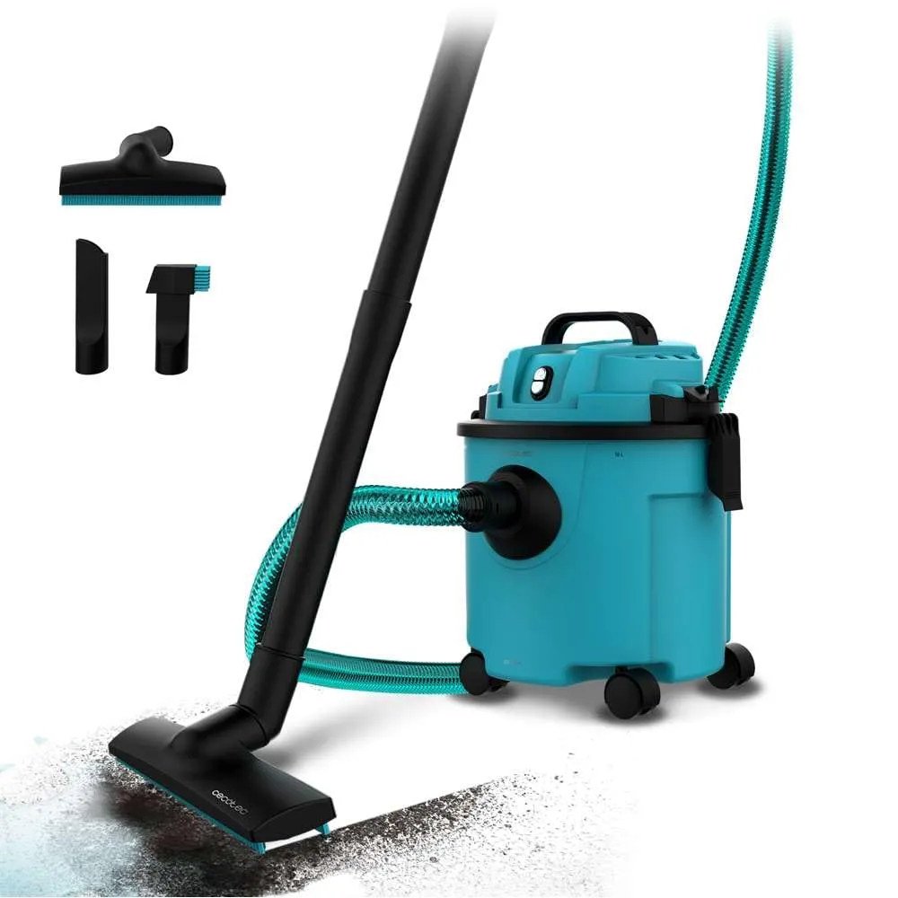 Cecotec Aspirapolvere Solidi E Liquidi Conga Rockstar Wet & Dry Compact Garden Plus. 16L, 1200 W, Leggero, Compatto, Doppia Funzione Di Aspirazione E Soffiaggio, Accessori