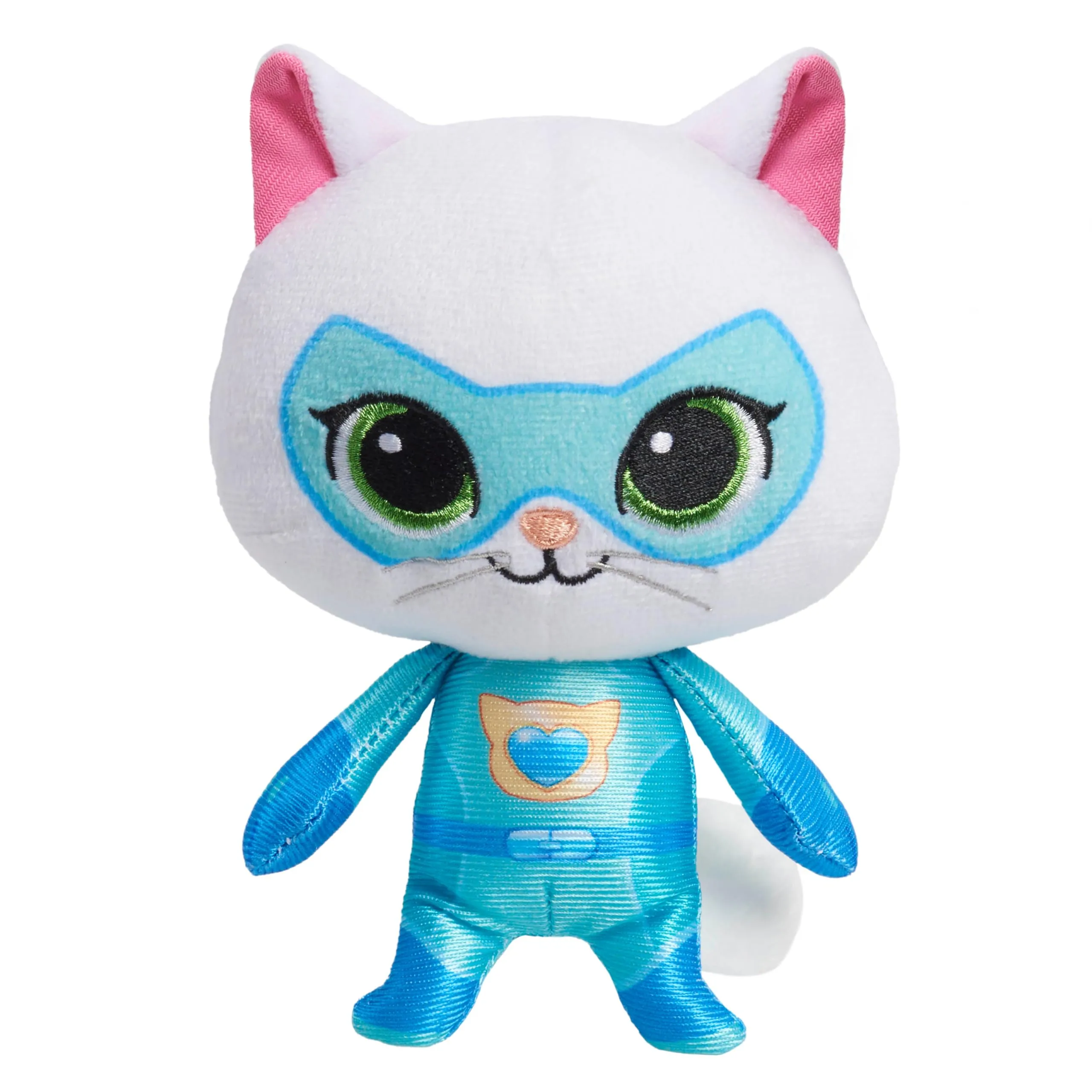 Just Play Piccolo peluche di Bitsy SuperKitties Disney Junior, 16,5 cm, gattino, tessuto morbido, giocattoli per bambini dai 2 anni