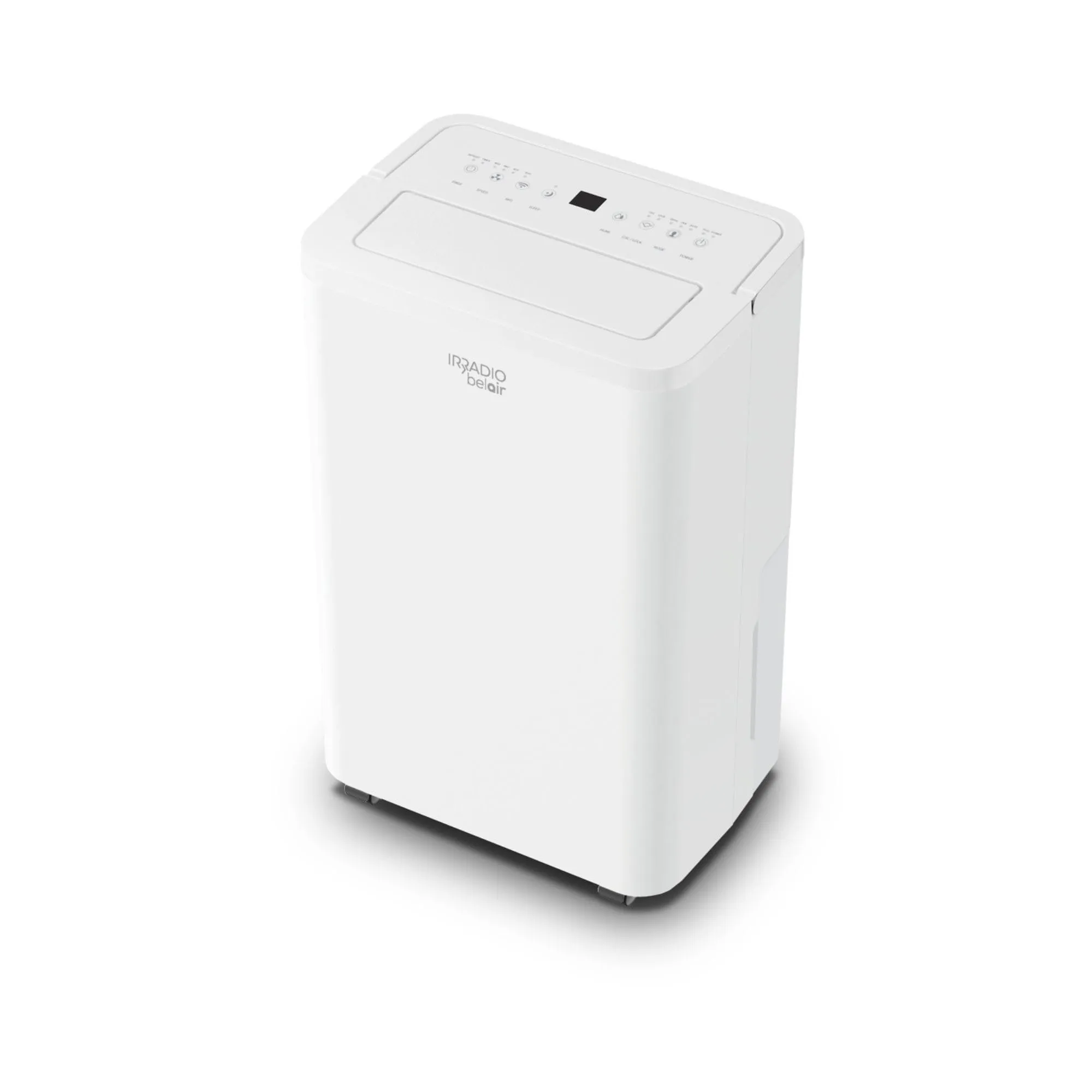 Deumidificatore IRRADIO Belair BALTIC 20L,Maniglia, Ruote, Flusso D'Aria 170m³/h, Modalità Lavanderia, Controllo Remoto, Funzione scongelamento, Indicatore Umidità. Capacità serbatoio 3L, rumore