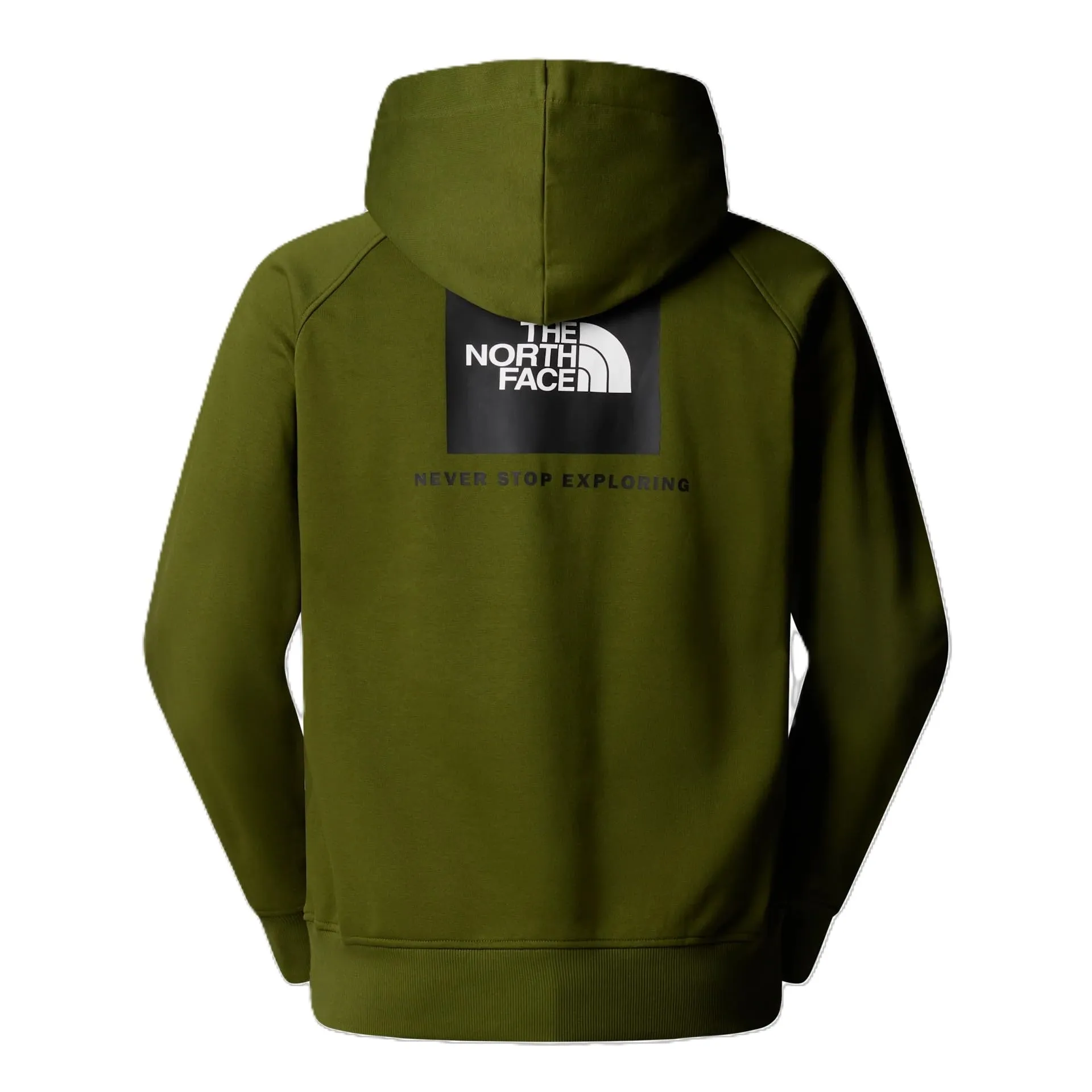 The North Face Raglan Box NSE Felpa con Cappuccio da Uomo Woodland Green/TNF Blac M