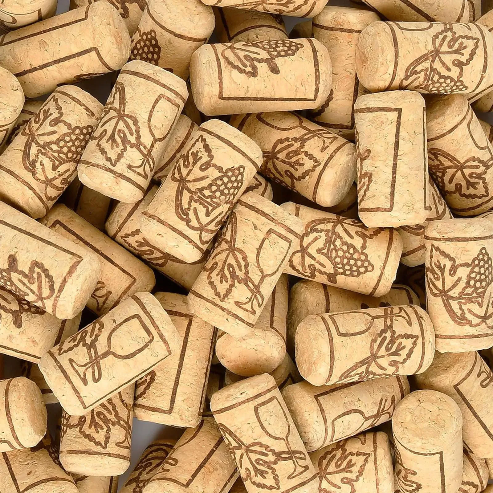 100 tappi di sughero per vino, 2,2 x 4,4 cm, tappi per vino, tappi per bottiglie di vino, bottiglie di vino, bottiglie di vetro, decorazioni, fai da te
