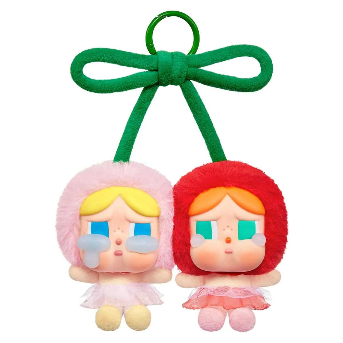 POP MART CRYBABY Crying For Love Series-Vinyl Plush Hanging Card (Love You Cherry Much) Personaggio d'Azione Giocattolo da Collezione Figura Regalo di Festa 1PC