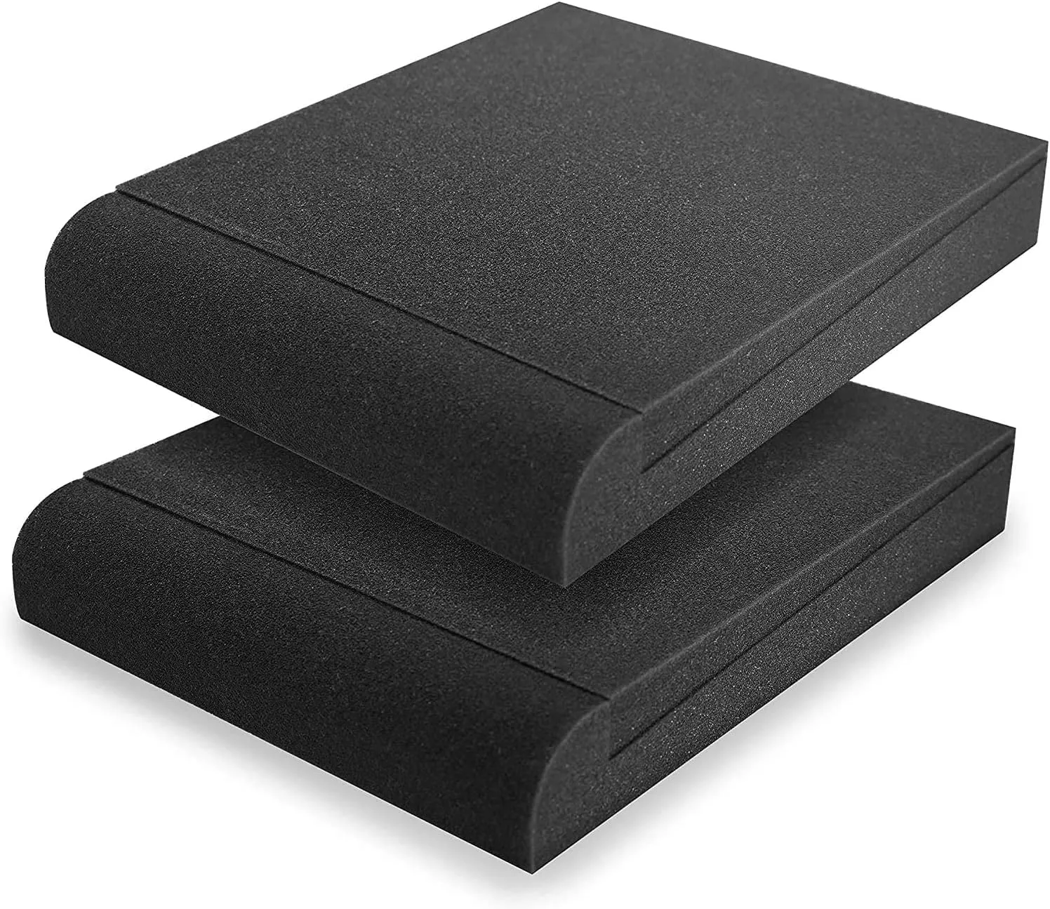 Sonic Acoustics Isolamento Acustico per Monitor da Studio, 2 Pezzi, Base Stabilizzante, 30,5 x 20,3 x 4,6 cm, Compatibile con Maggior Parte di Altoparlanti da 12,7 cm (5 Pollici), Nero