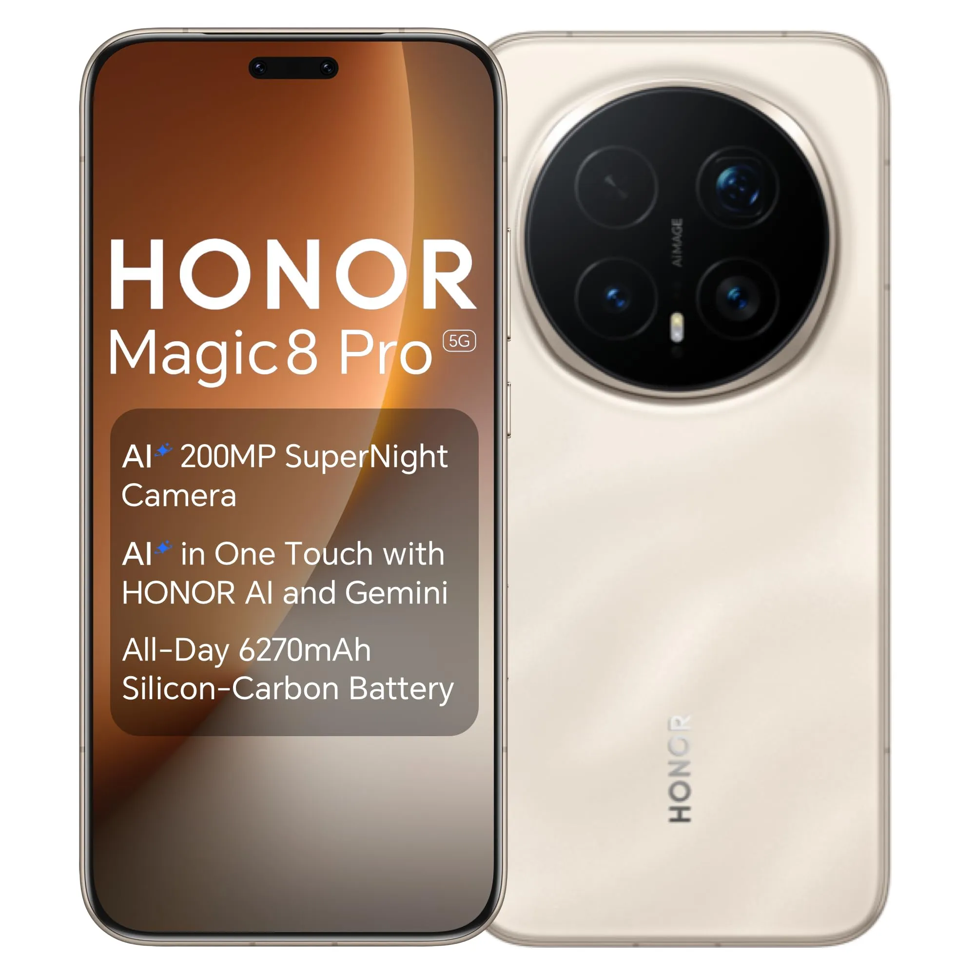 Smartphone Honor MAGIC 8 PRO 6,8" Snapdragon 888 12 GB RAM 512 GB Dorato