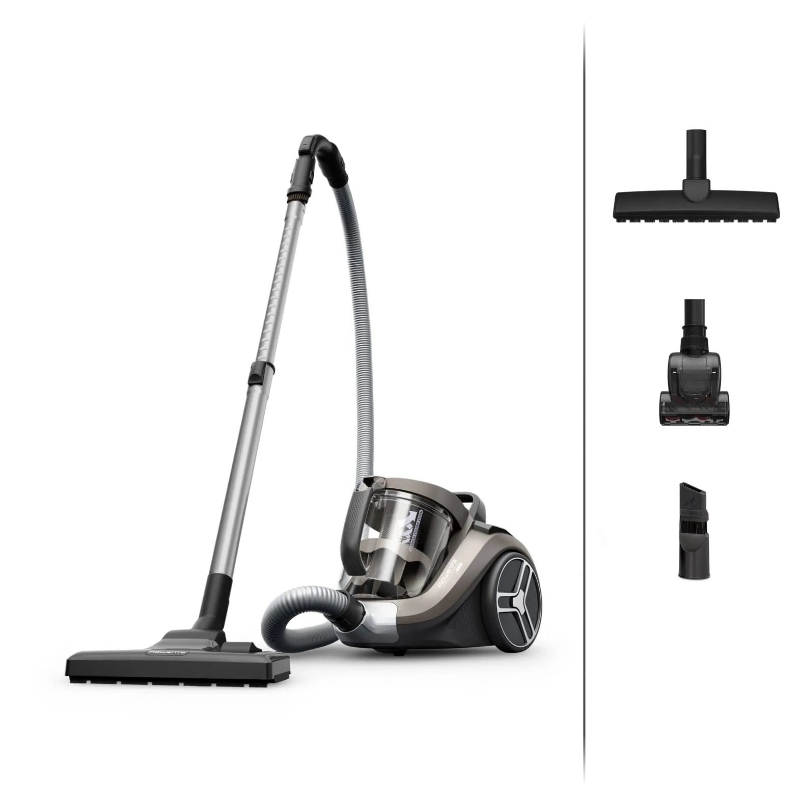 Rowenta Compact Power XXL Aspirapolvere Senza Sacco, Capacità 2.5 Litri, Potenza 900 W, Design Compatto, Sistema di Filtraggio a 3 Livelli, Aspirapolvere Potente, Facile da Pulire, 2 accessori, RO4B50