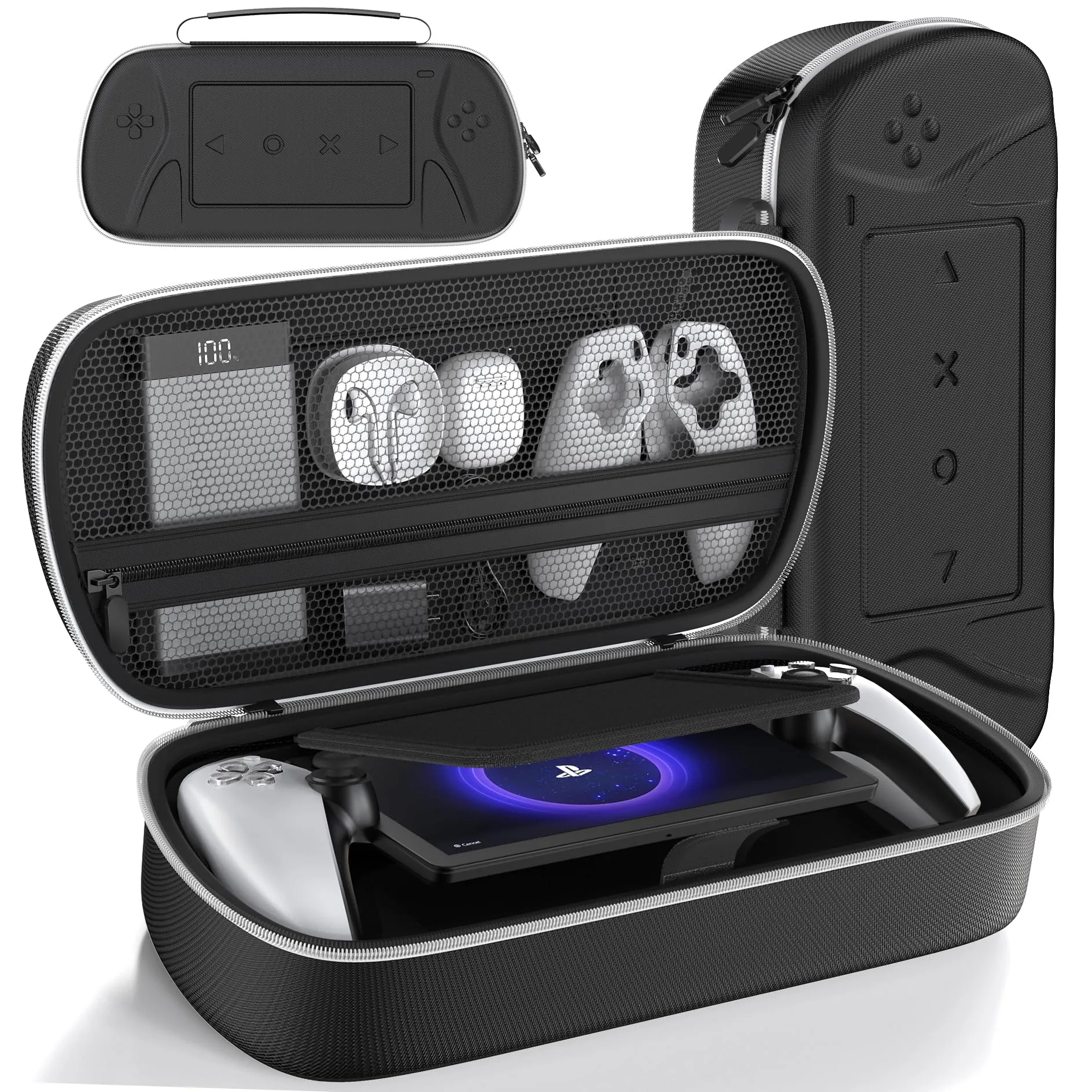 Tokluck Custodia per Playstation Portal Remote Player, Custodia PS Portal Accessori, Cover con Playstation Portal/ PS Portal, PS Portal Cover Kit Nero