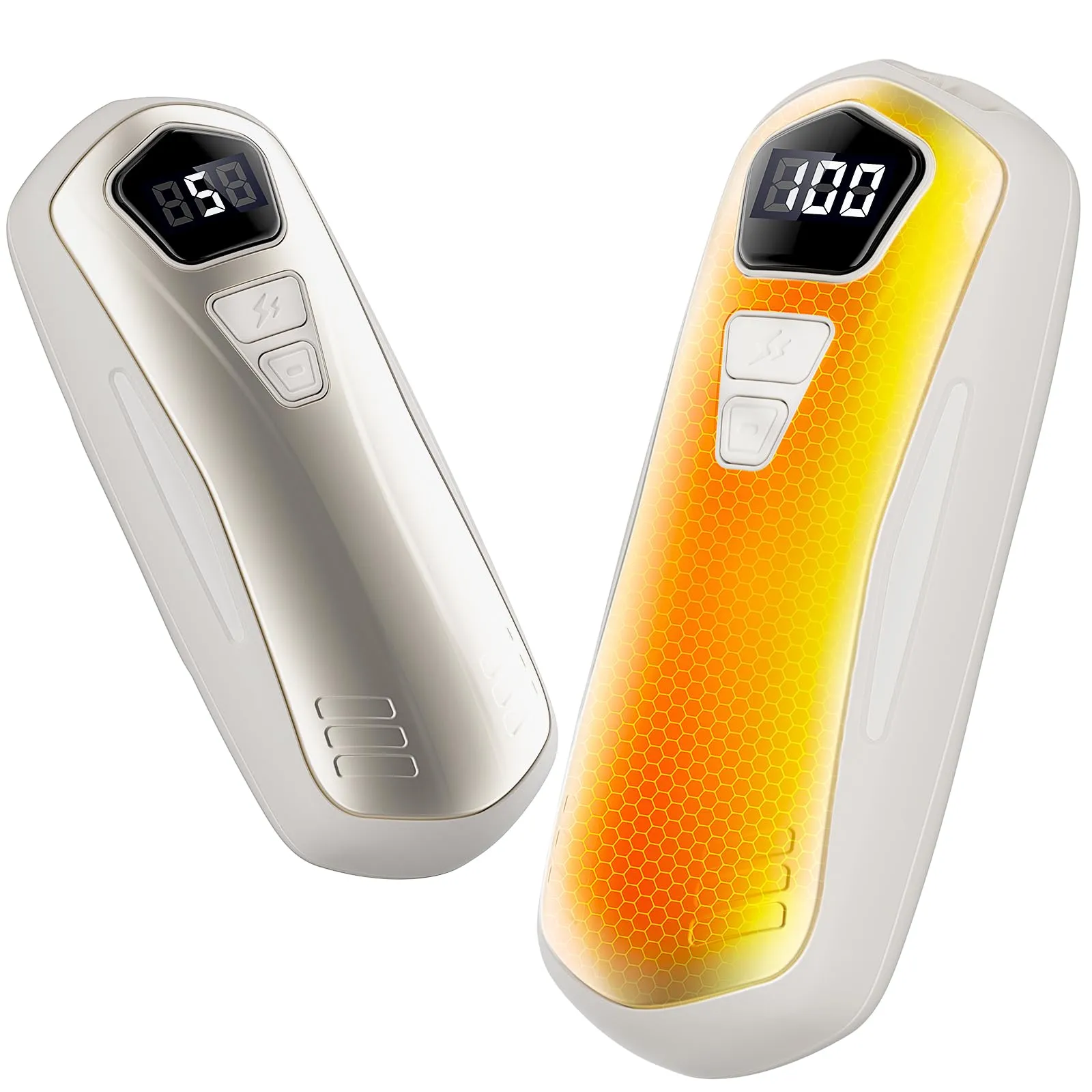 Scaldamani Ricaricabile,2 in 1 6000mAh Scalda Mani Portatile Elettrico, 5 Livelli di Riscaldamento,Scaldamani Usb Riutilizzabile,Regali di Natale per Campeggio All'aperto, Caccia,Raynauds