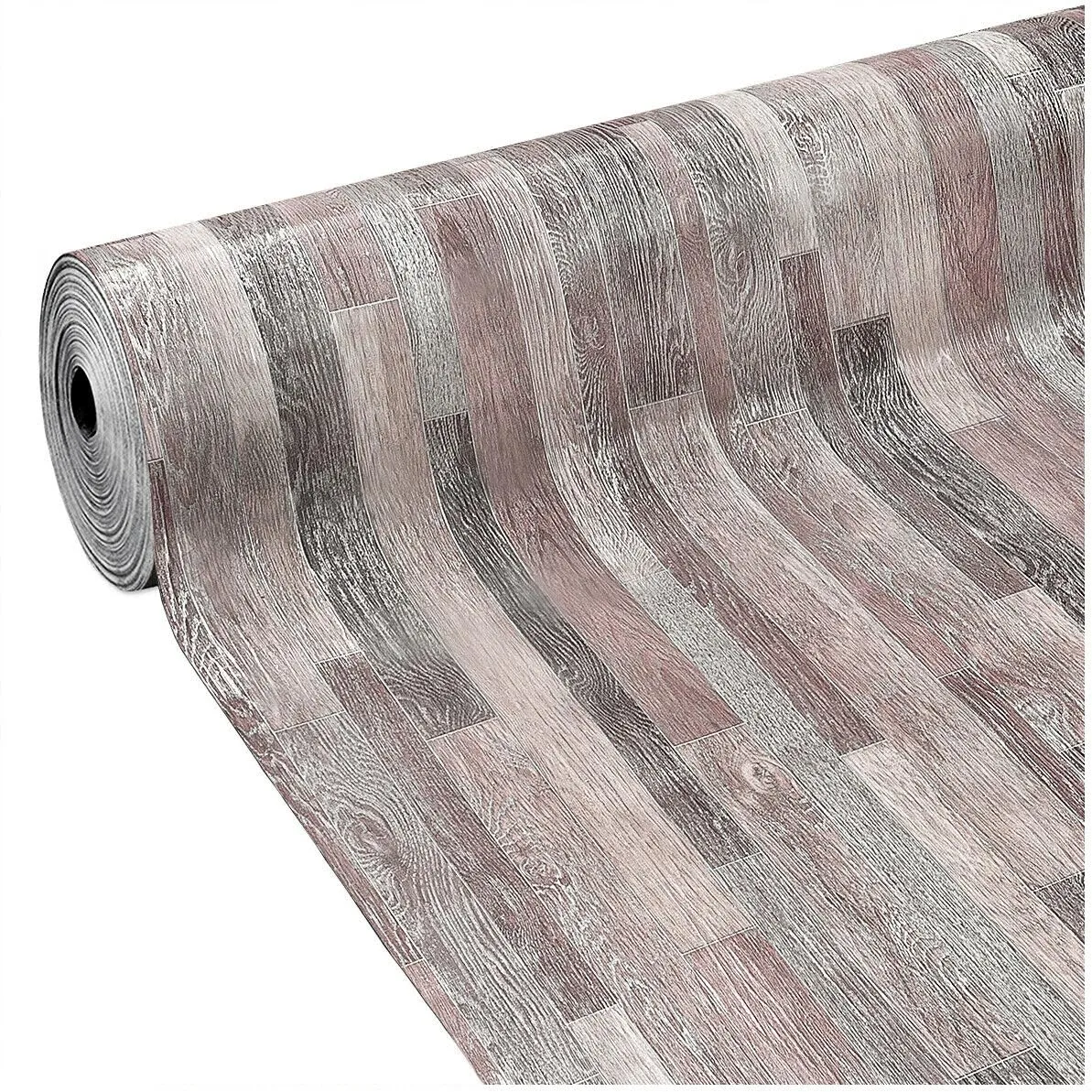 Pavimento Pvc Rivestimento Rotolo Vinile 31 Misure Design Legno Chiaro Beige Bianco 100x350 Cm Dis_C