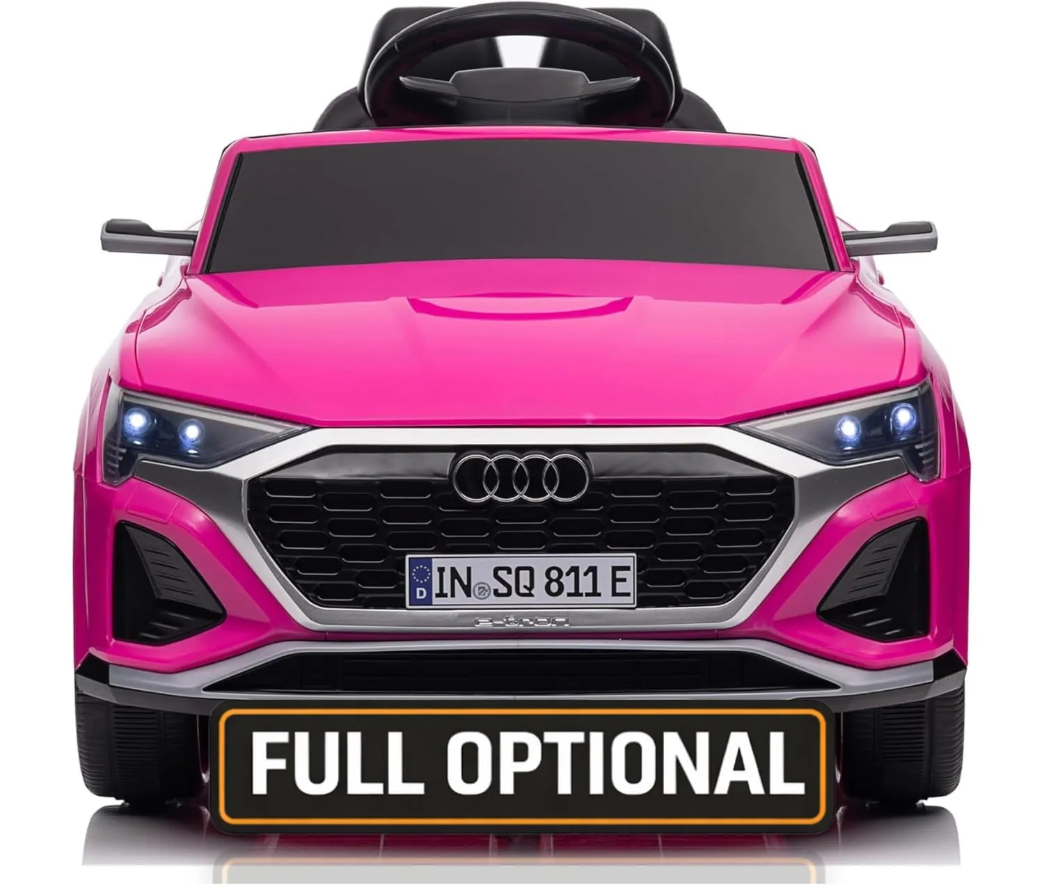 Macchina Elettrica per Bambini Audi SQ8 etron Sportback 12V Auto Telecomandata con Cintura di Sicurezza a 5 Punti Porte Apribili e Ruote Resistenti Rosa