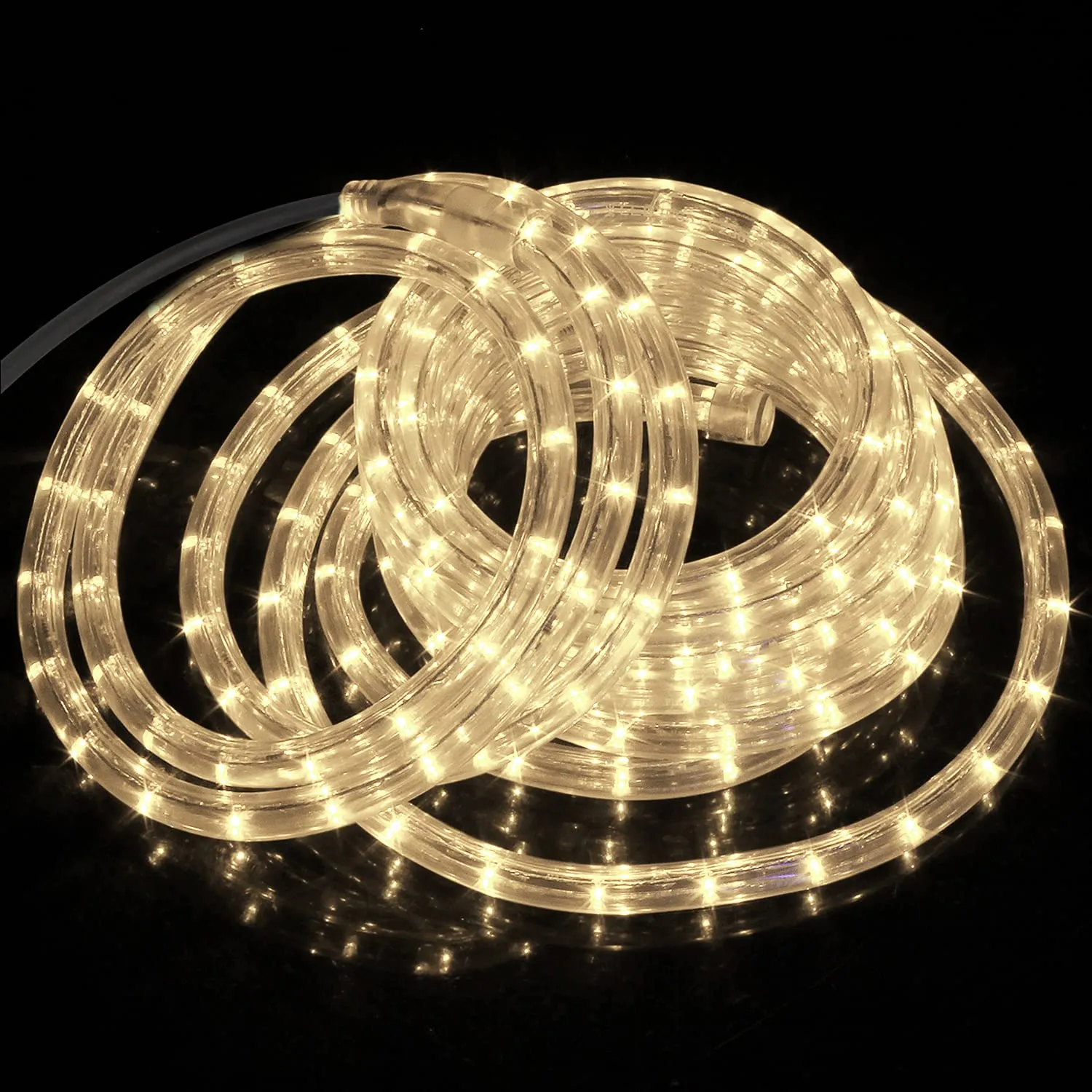 Forever Speed 8M Tubo Luminoso LED Flessibile per Esterni e Interni - Bianco Caldo, IP65 - Decorazione per Natale, Matrimonio, Vacanze, Giardino e Tetto