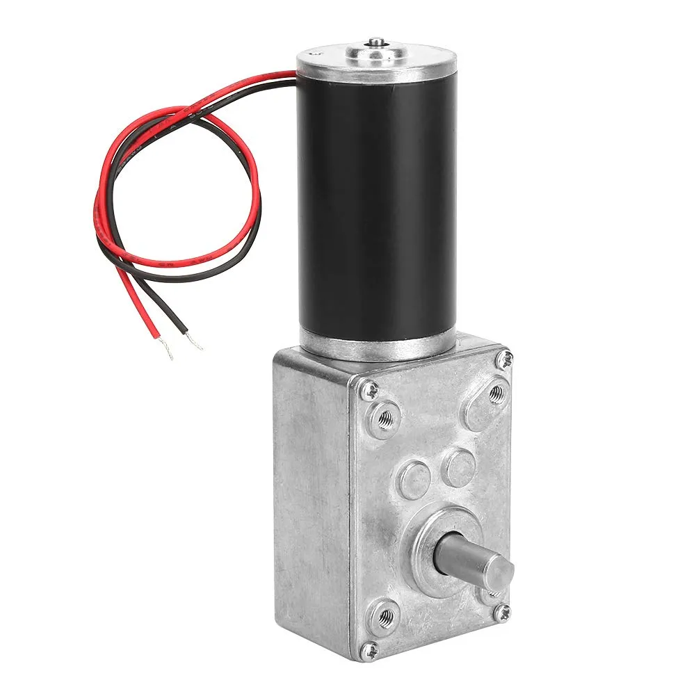 La Velocità Reversibile del Motoriduttore a Vite Senza Fine DC 24V Turbo Riduce L'albero 8 Mm del Motore del Cambio Elettrico(40RPM), Motore Con Cambio