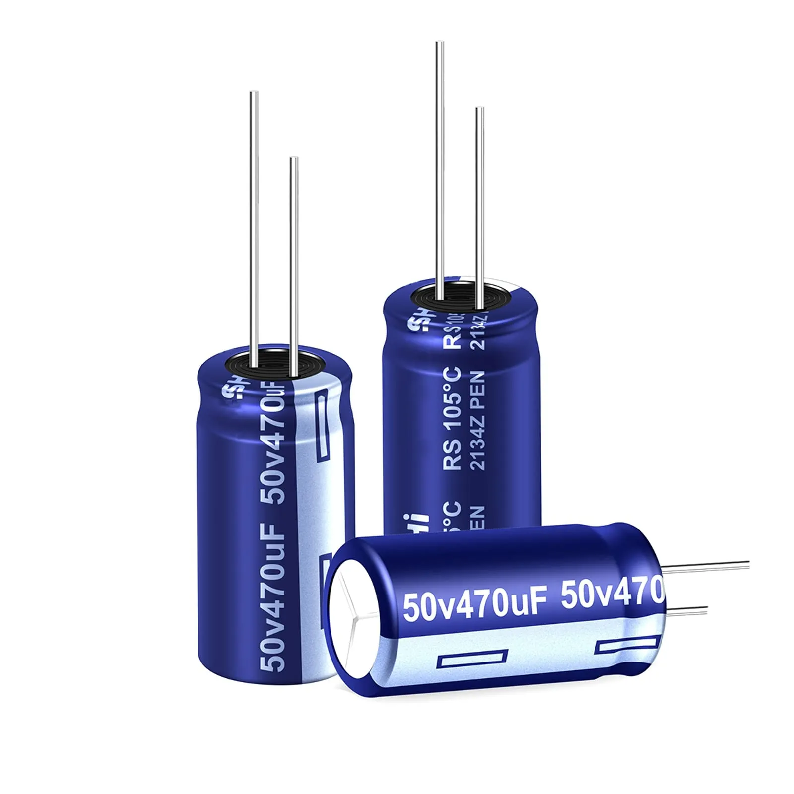 EFARMA Condensatori elettrolitici, condensatori elettrolitici in Alluminio da 20 Pezzi Condensatori a Bassa ESR ad Alta frequenza 16V 25V 35V 50V, 25V220uF 8x12mm
