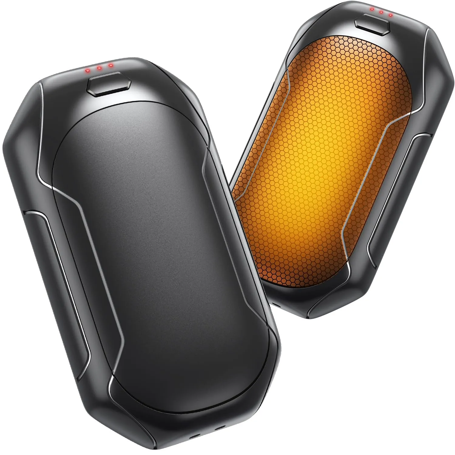 Scaldamani Elettrico 2 in 1, TNMOO Scaldamani Ricaricabile USB con 3 Livelli di Riscaldamento, Scaldamani Magnetico Diviso per Outdoor,Cacciatori, Giocatori di Golf, Campeggi, Regalo Invernale