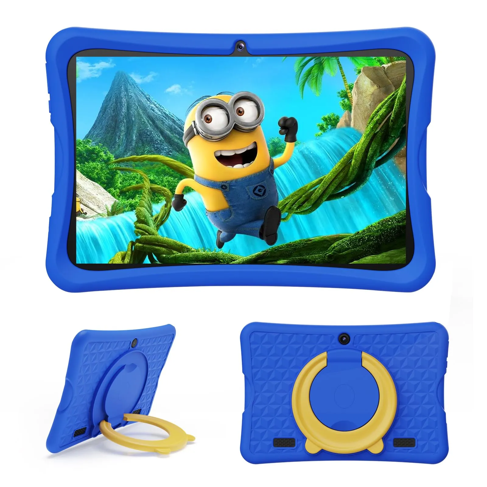 DigiLand Tablet 10,1 Pollici per Bambini, Android 15 Tablets con Custodia Protettiva, 6+32 GB, Schermo IPS 1280*800, Doppia Fotocamera 2MP+5MP, 6000 mAh Tablett con Controllo Genitoriale e iWawa(Blu)