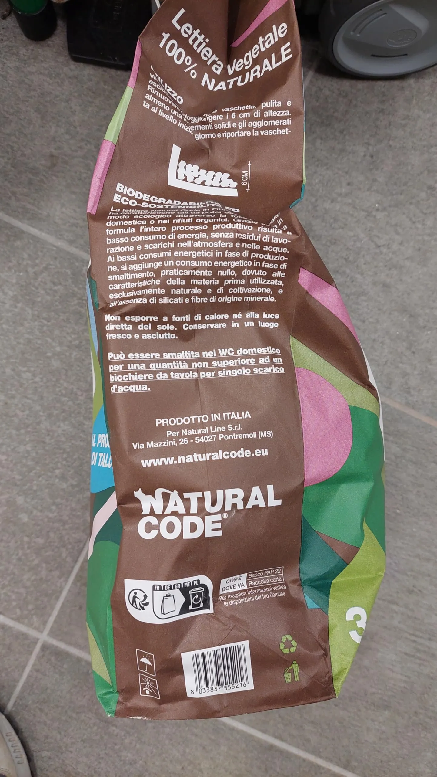 Lettiera vegetale agglomerante mais TALCO kg 3,8 NATURAL CODE 4 confezioni per un totale di kg 15,2