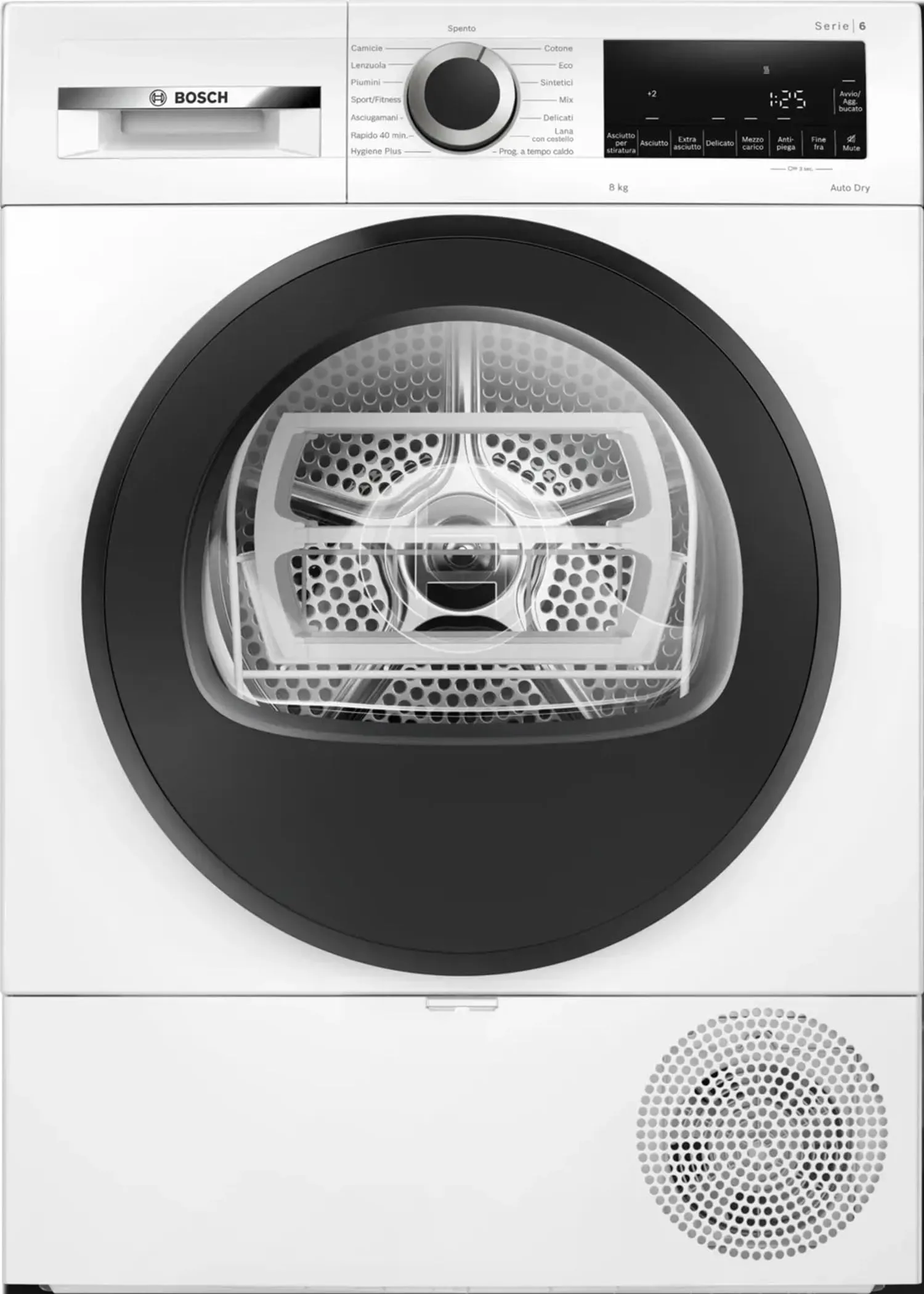 WQG233D1II - Asciugatrice 8 Kg, con pompa di calore, Classe energetica C