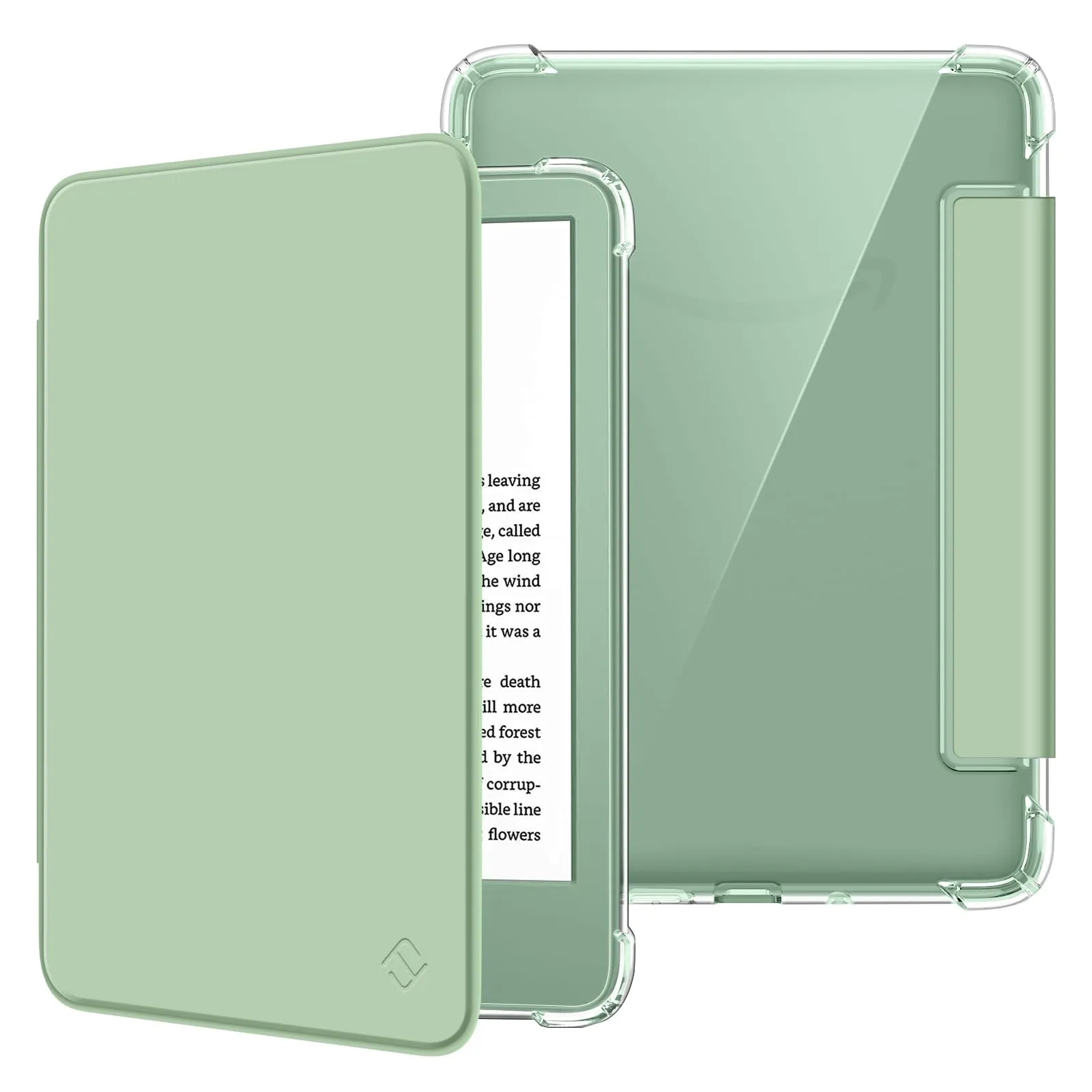 FINTIE Custodia per 6" Kindle (11ª Generazione) – 2024/2022, Leggero Cover Trasparente Posteriore in TPU Morbido con Auto Sveglia/Sonno per 6 Pollici Kindle 11a Gen 2024/2022, Verde