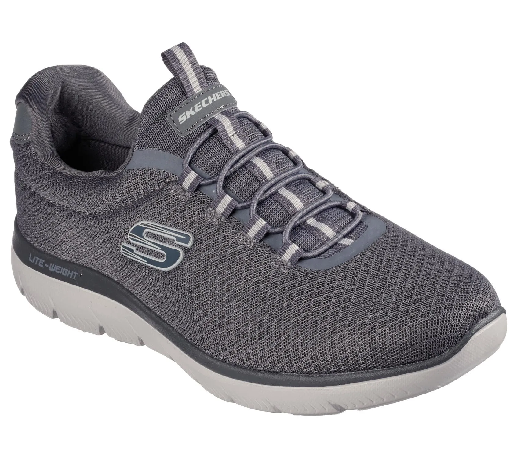 Skechers Summits, Scarpe da Ginnastica Uomo, Charcoal Mesh Trim, 46 EU