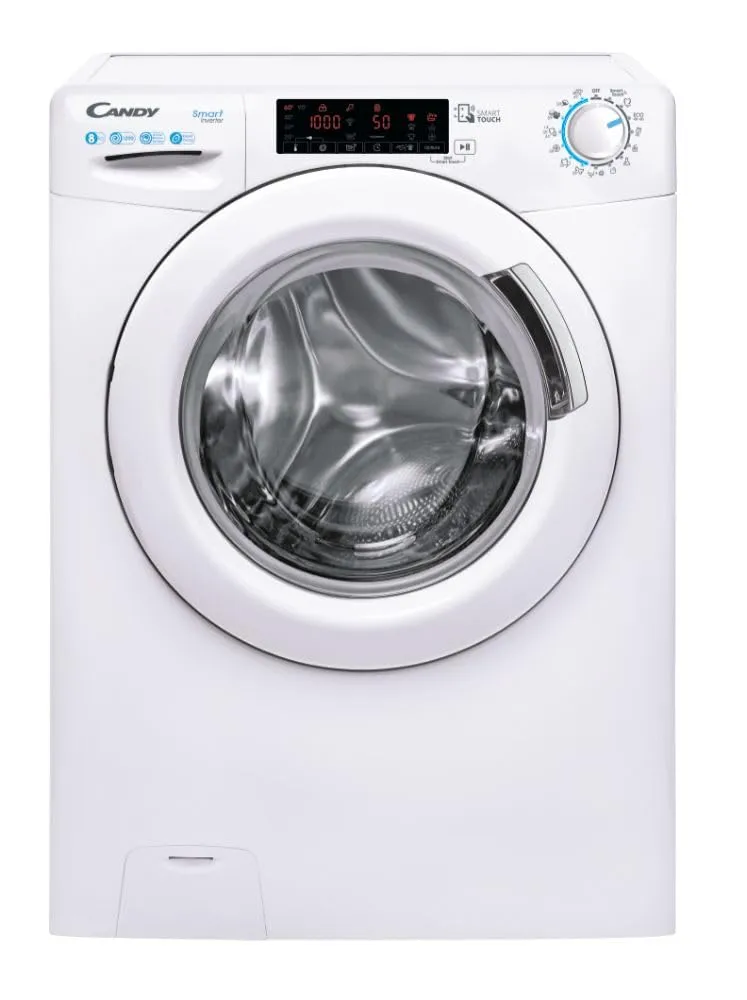 Lave-linge hublot pose libre CANDY CS 128TXME-S - 8 kg - Moteur Induction - Largeur 60 CM - 1200 trs/min - Blanc