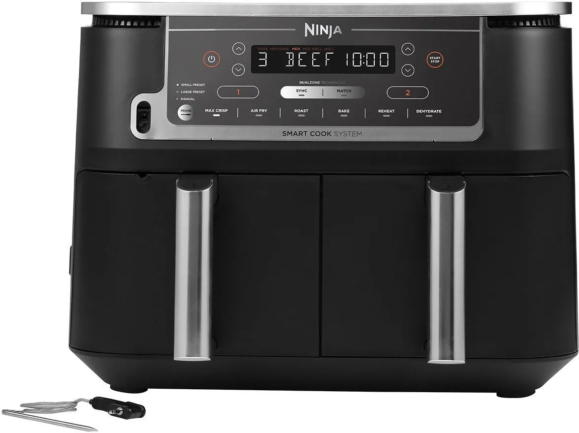 Ninja AF451EU friggitrice Singolo 9,5 L 2470 W Friggitrice ad aria Caldo Nero