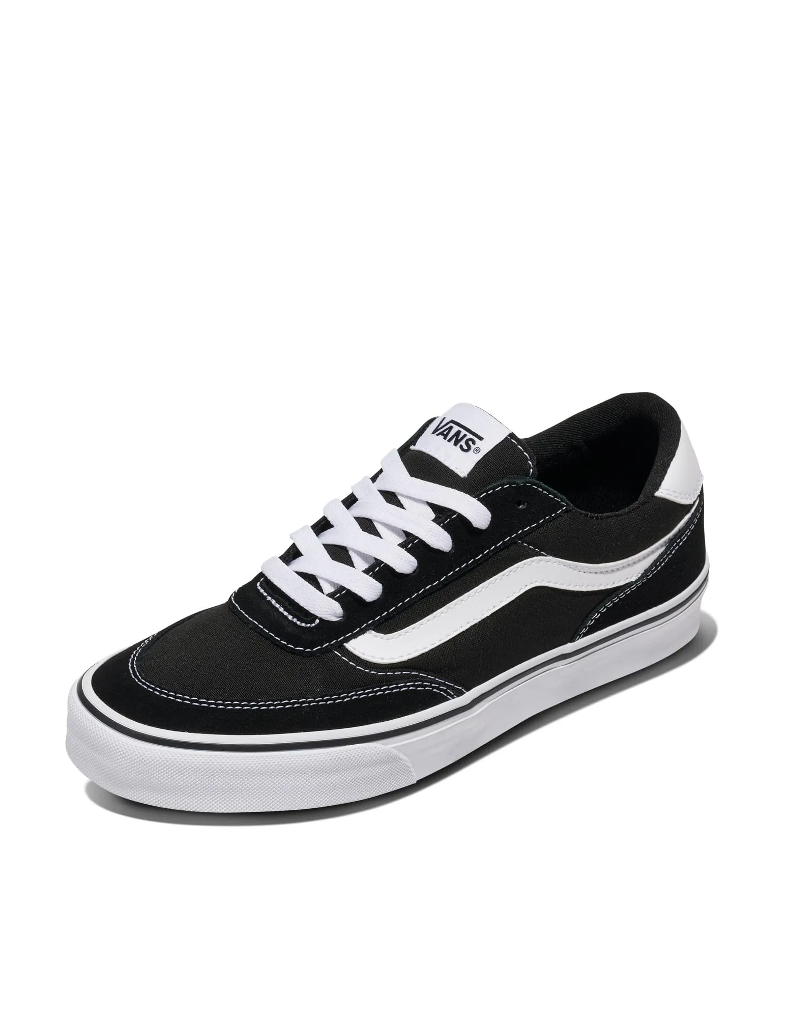 Vans Brooklyn, Scarpe da Ginnastica Uomo, BA2 - Suede/Canvas Black/White, 43 EU