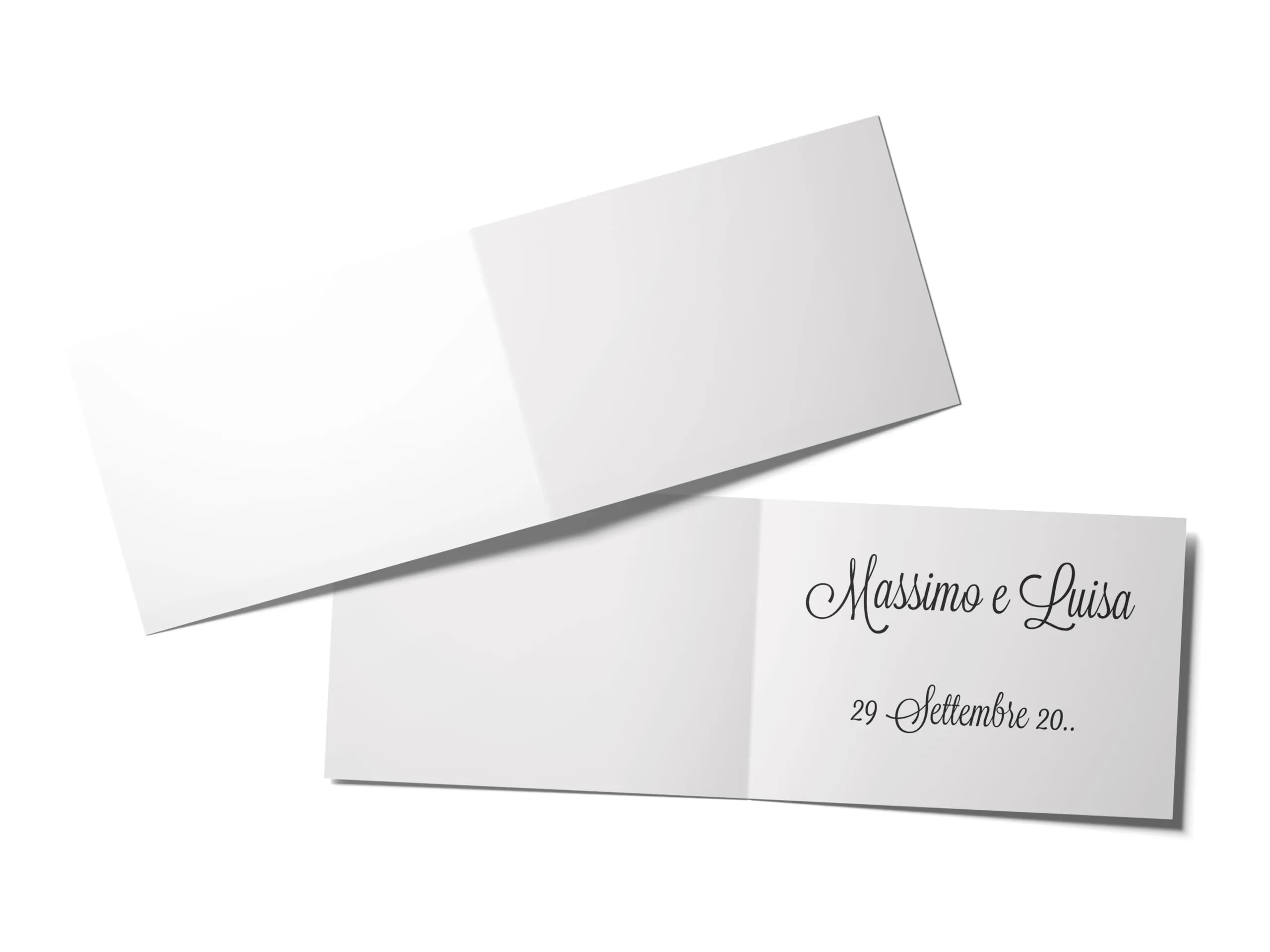 Bigliettini Bomboniera Confetti Personalizzabili con Nome e Data per tutte le Occasioni (01-Bianco)